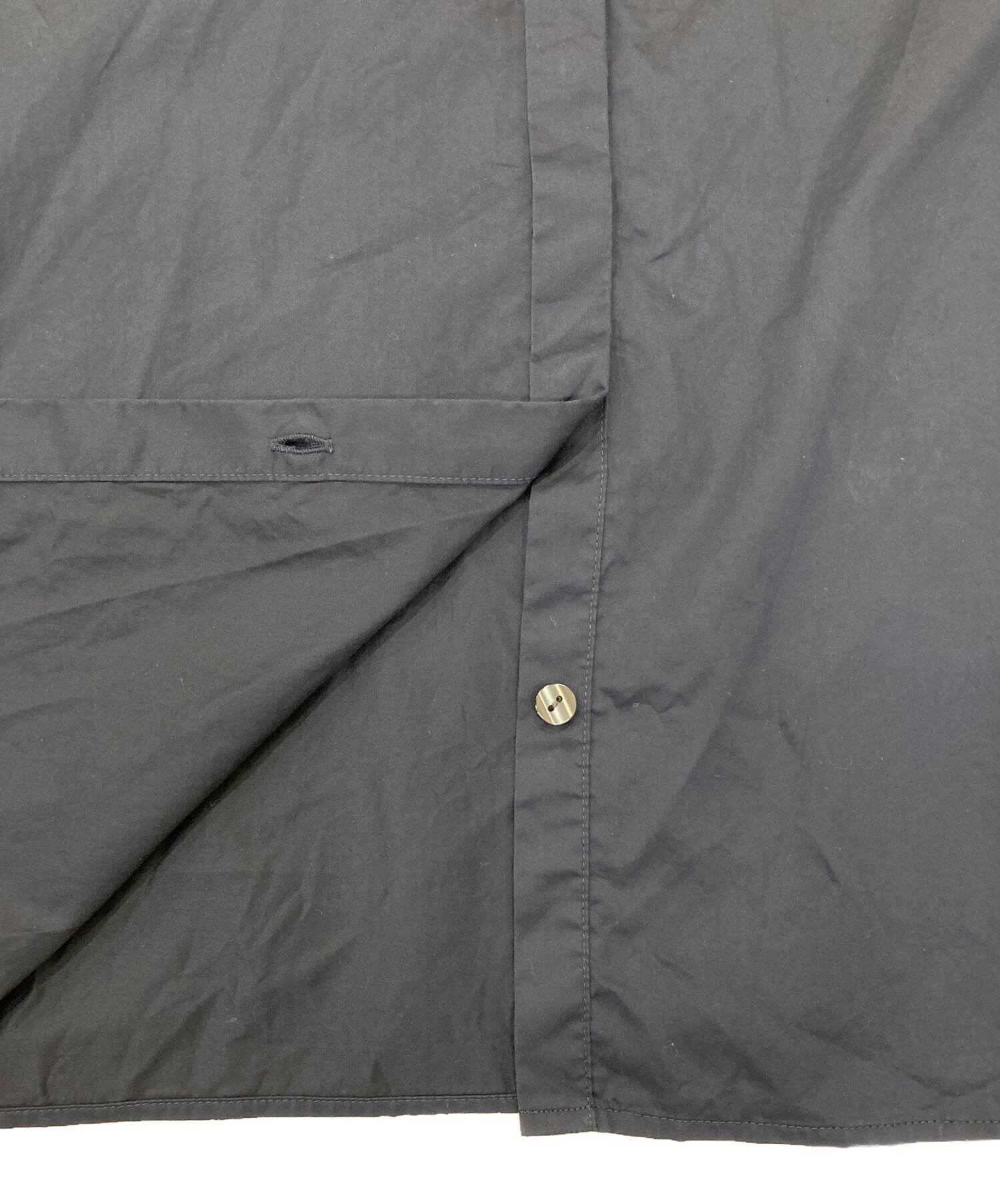 中古・古着通販】ANAYI (アナイ) フリルブラウス ネイビー サイズ:36
