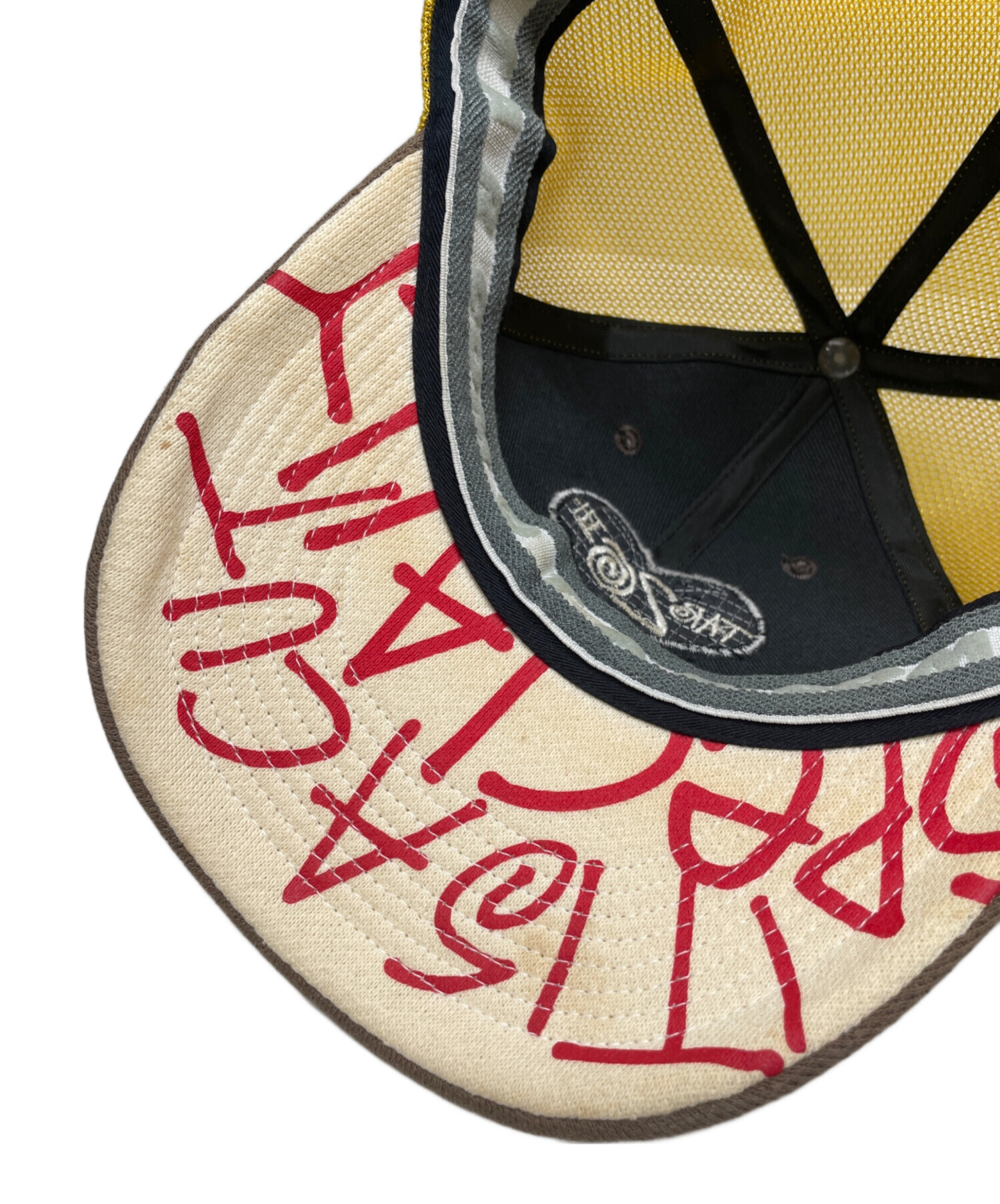 激レア 00s Stussy アートプリント メッシュキャップ 中古・古着通販