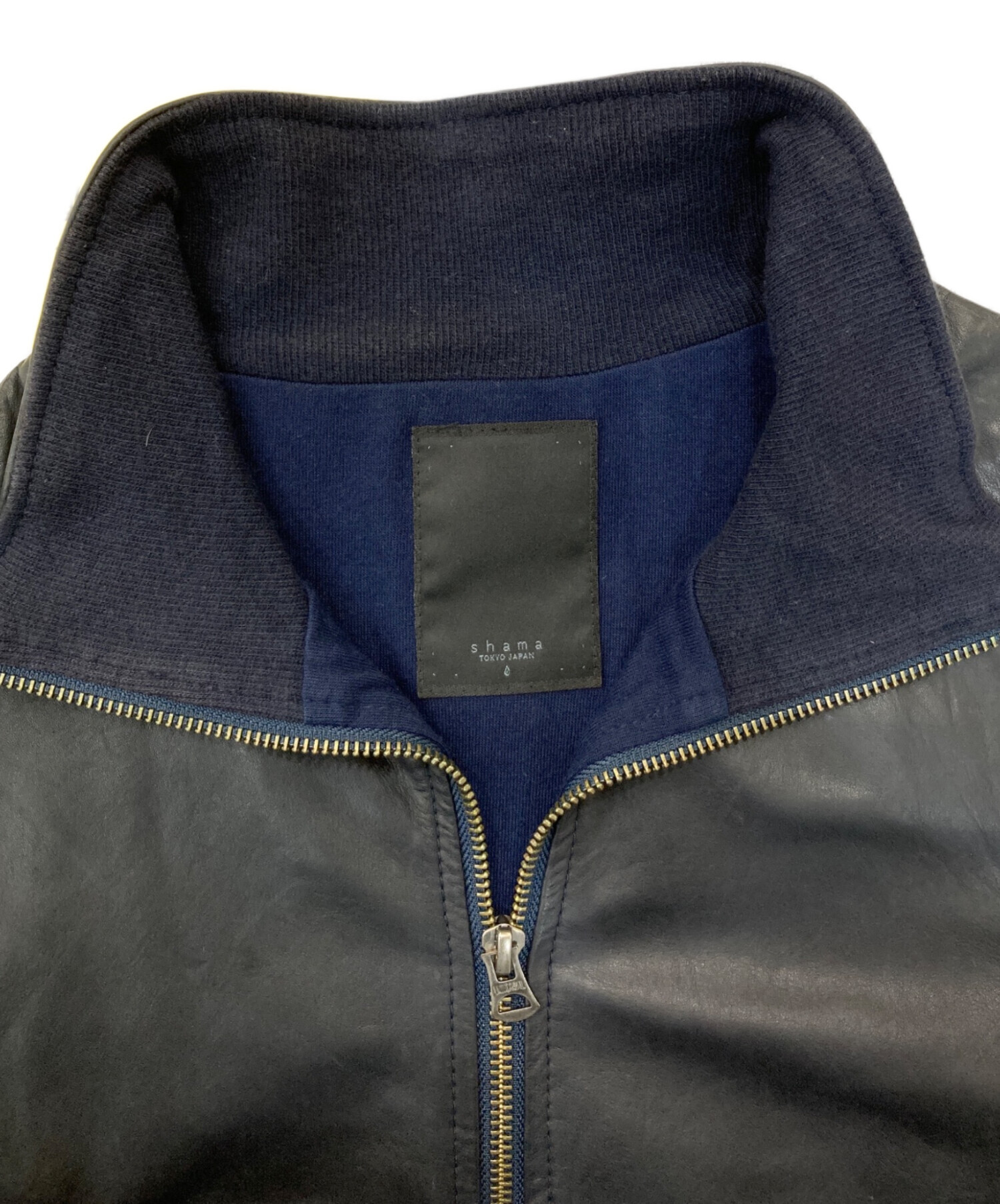 中古・古着通販】Shama (シャマ) レザージャケット ブラック サイズ