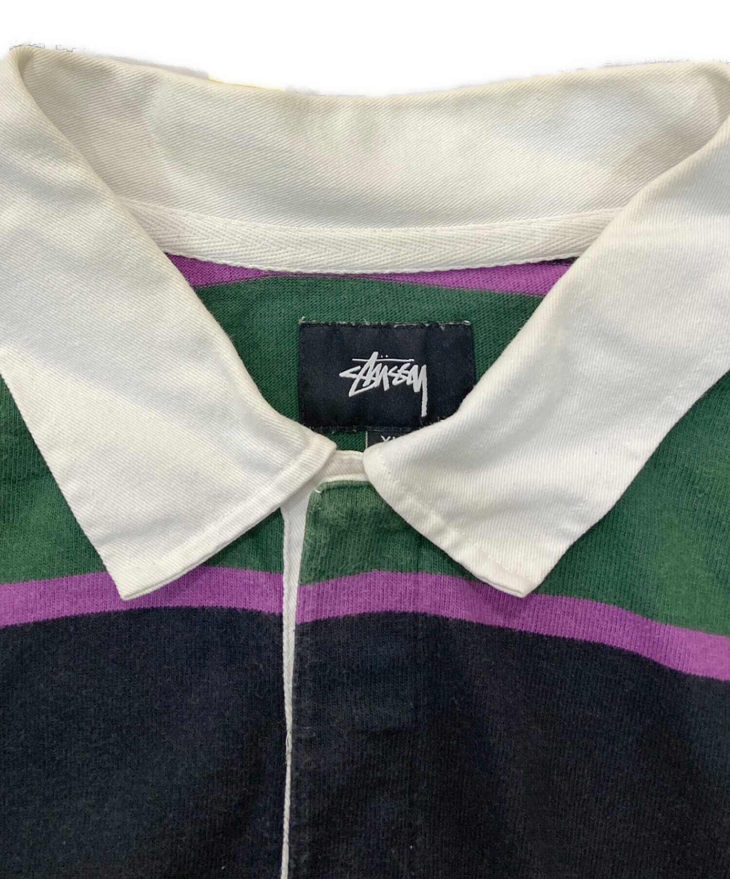 中古・古着通販】stussy (ステューシー) ラガーシャツ ブラック
