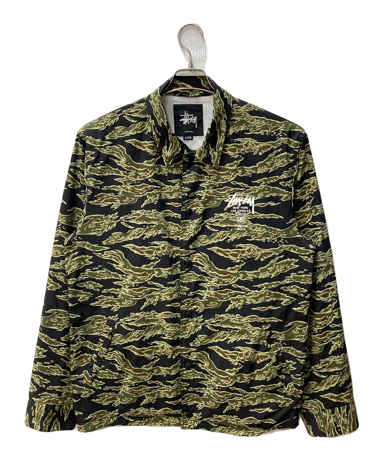 中古・古着通販】stussy (ステューシー) タイガーカモコーチジャケット