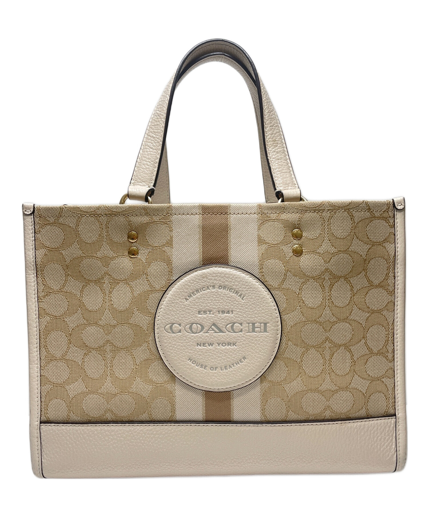 中古・古着通販】COACH (コーチ) デンプシートートバッグ ベージュ 