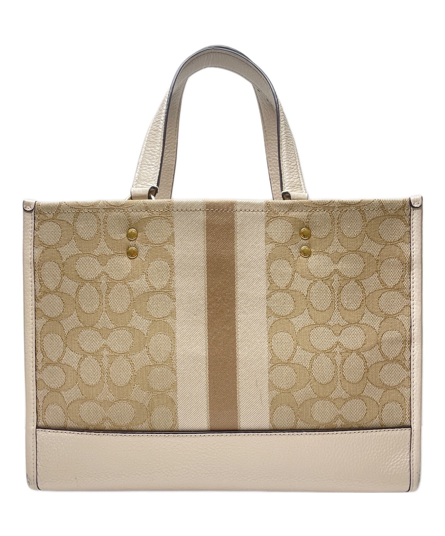 中古・古着通販】COACH (コーチ) デンプシートートバッグ ベージュ 