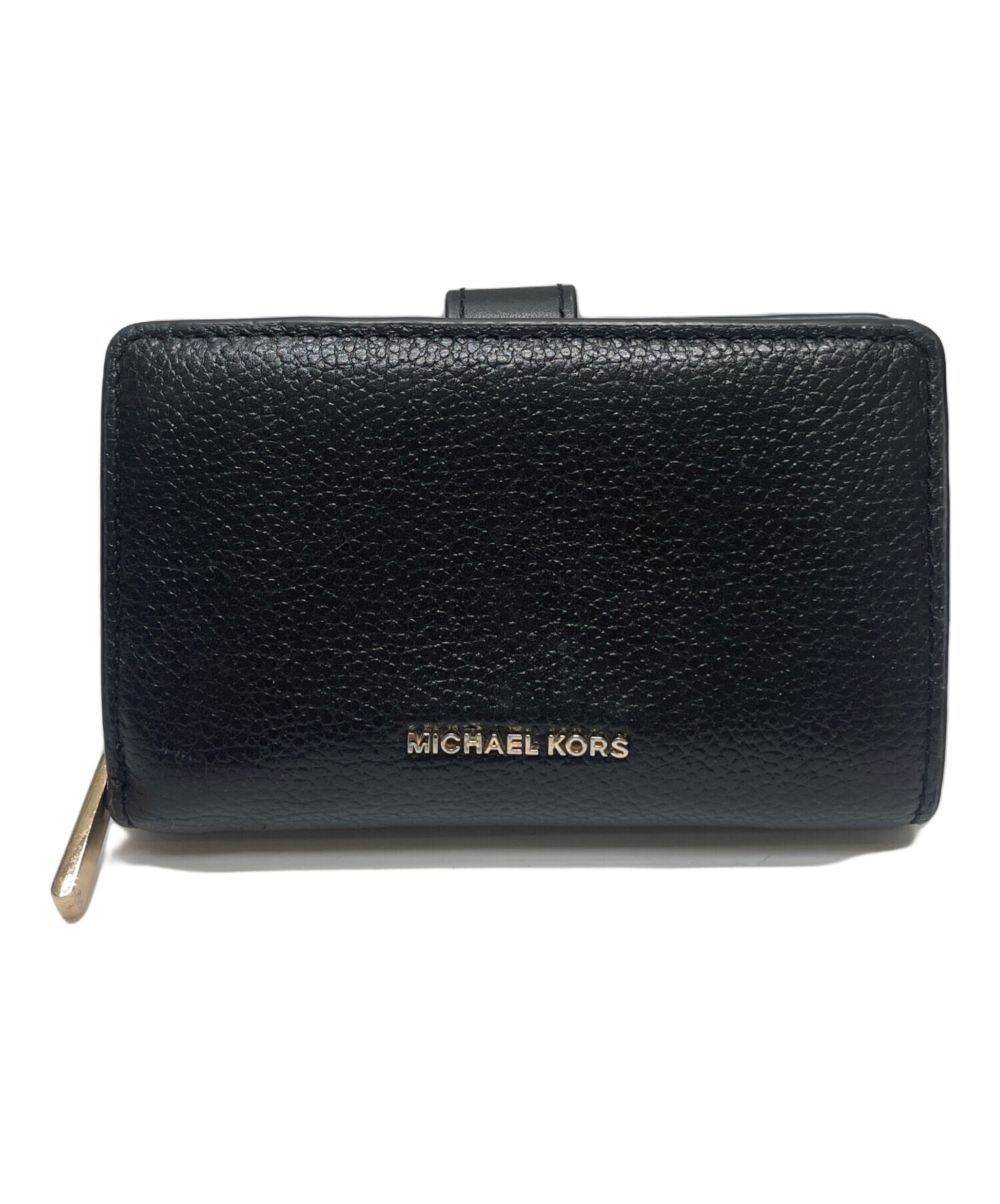 中古・古着通販】MICHAEL KORS (マイケルコース) 2つ折り財布 ブラック 