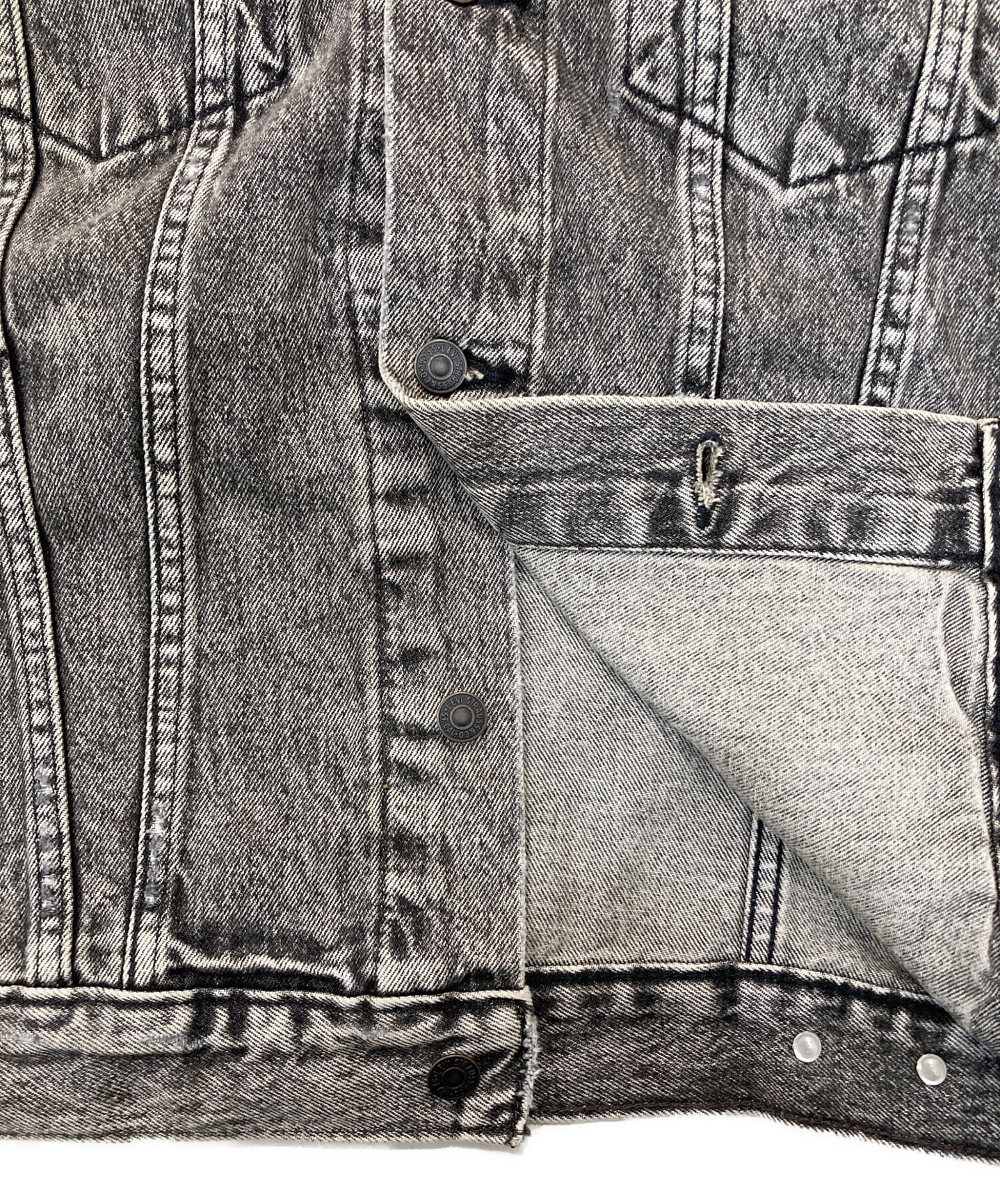 中古・古着通販】LEVI'S (リーバイス) ダメージ加工デニムジャケット