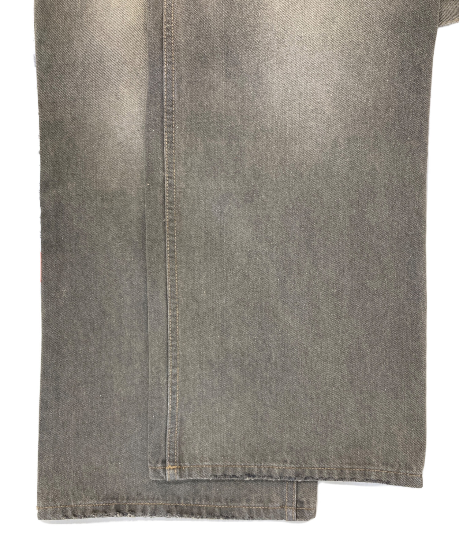 中古・古着通販】BELVET (BELVET) WASHED BUTTON-FLY FLARE DENIM 