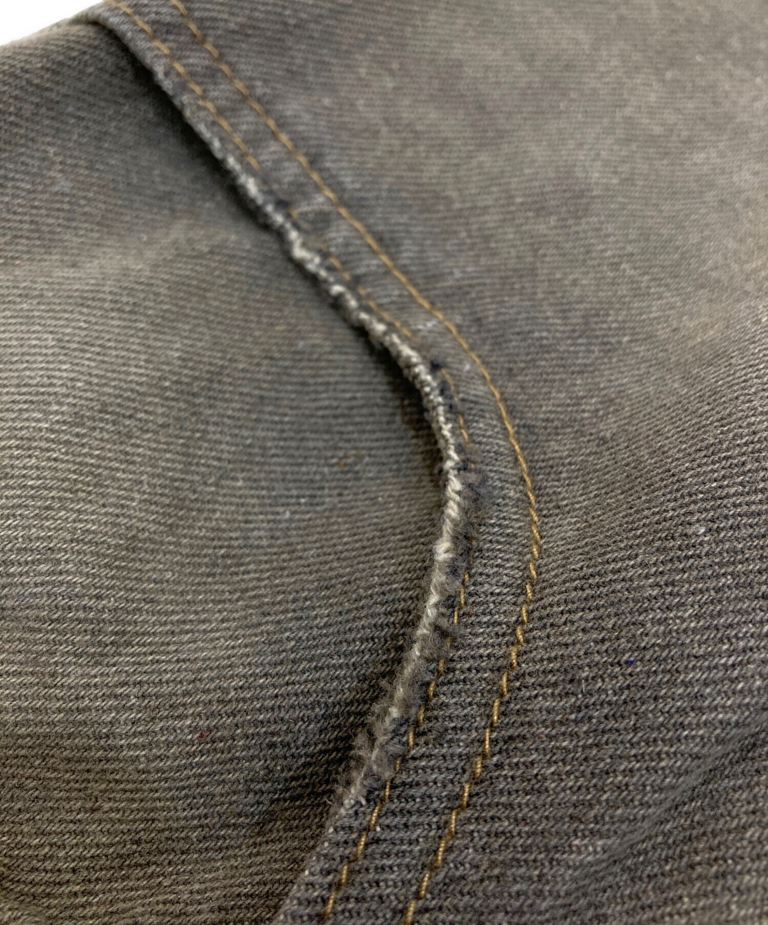 中古・古着通販】BELVET (BELVET) WASHED BUTTON-FLY FLARE DENIM