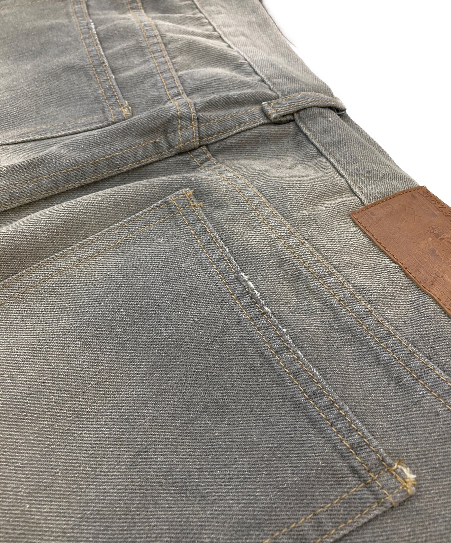 中古・古着通販】BELVET (BELVET) WASHED BUTTON-FLY FLARE DENIM