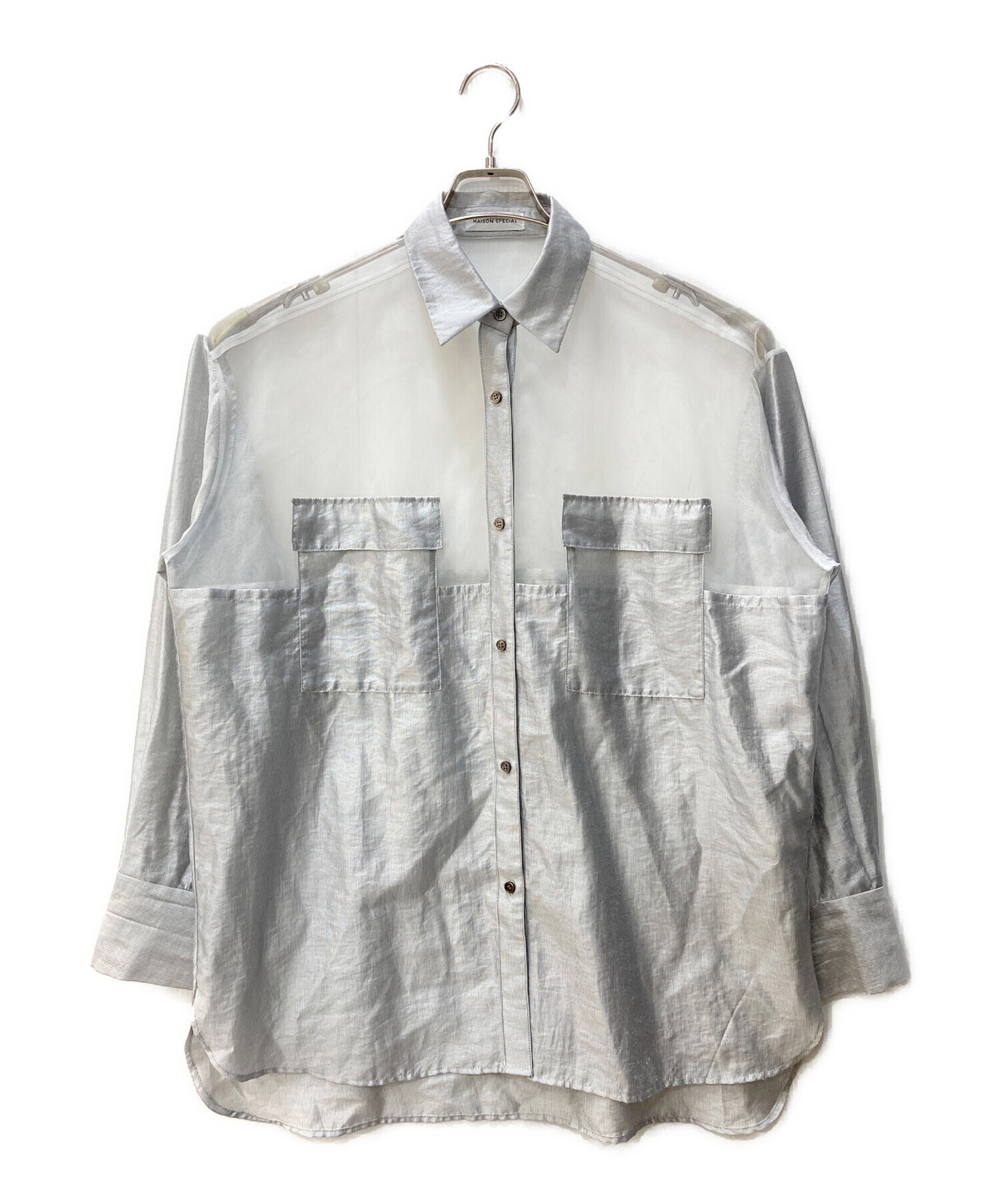 中古・古着通販】MAISON SPECIAL (メゾンスペシャル) シアーシャツ 