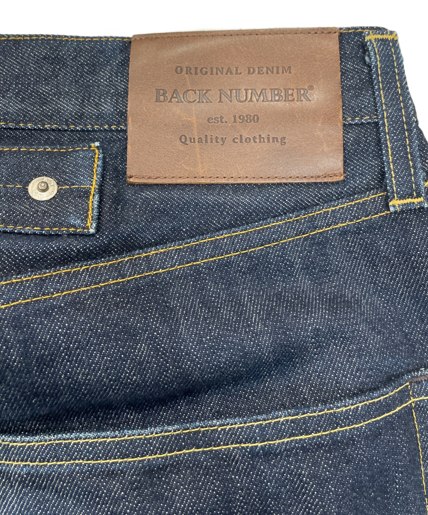 中古・古着通販】BACK NUMBER (バックナンバー) 和紙デニム インディゴ 