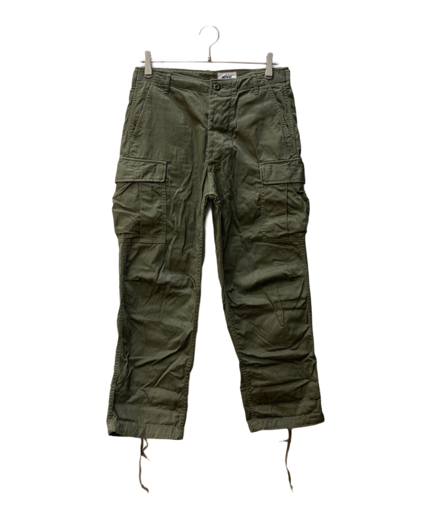 CORONAコロナ FATIGUE SLACKS カーゴパンツ オリーブグリーン 中古・古着通販】CORONA (コロナ) カーゴパンツ オリーブ サイズ:S