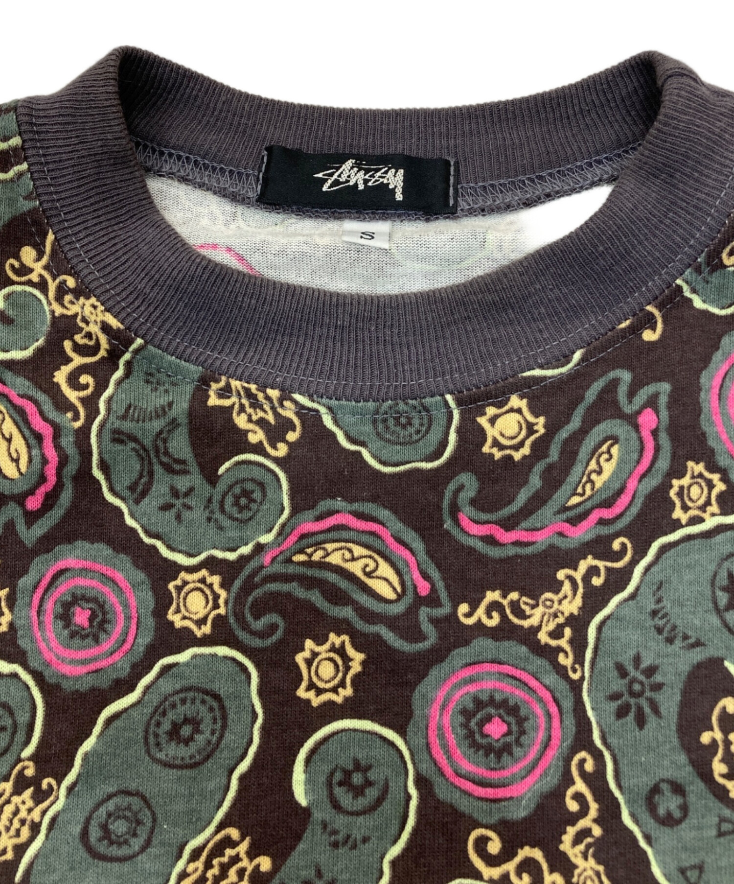 中古・古着通販】stussy (ステューシー) 総柄Tee グリーン サイズ:S