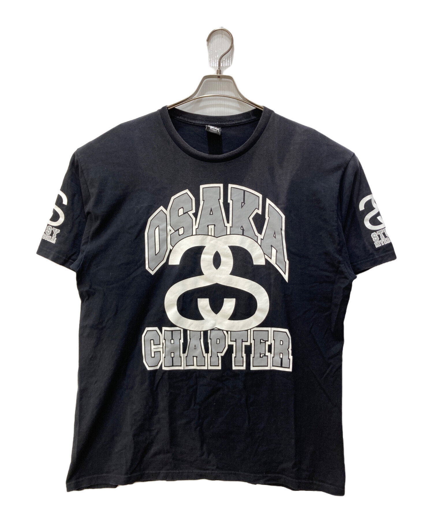 中古・古着通販】stussy (ステューシー) プリントTシャツ ブラック 