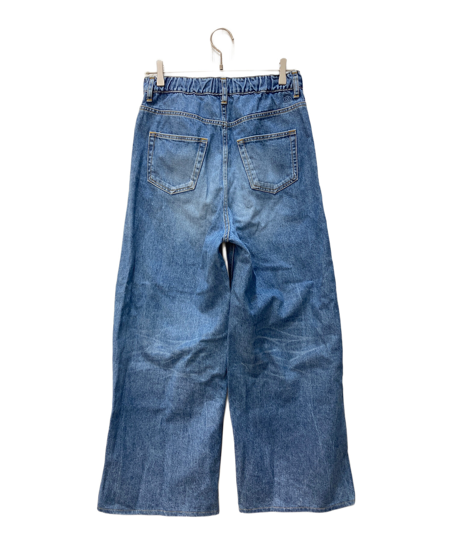 中古・古着通販】DRAWER (ドゥロワー) ブリーチデニム5Pドロストパンツ