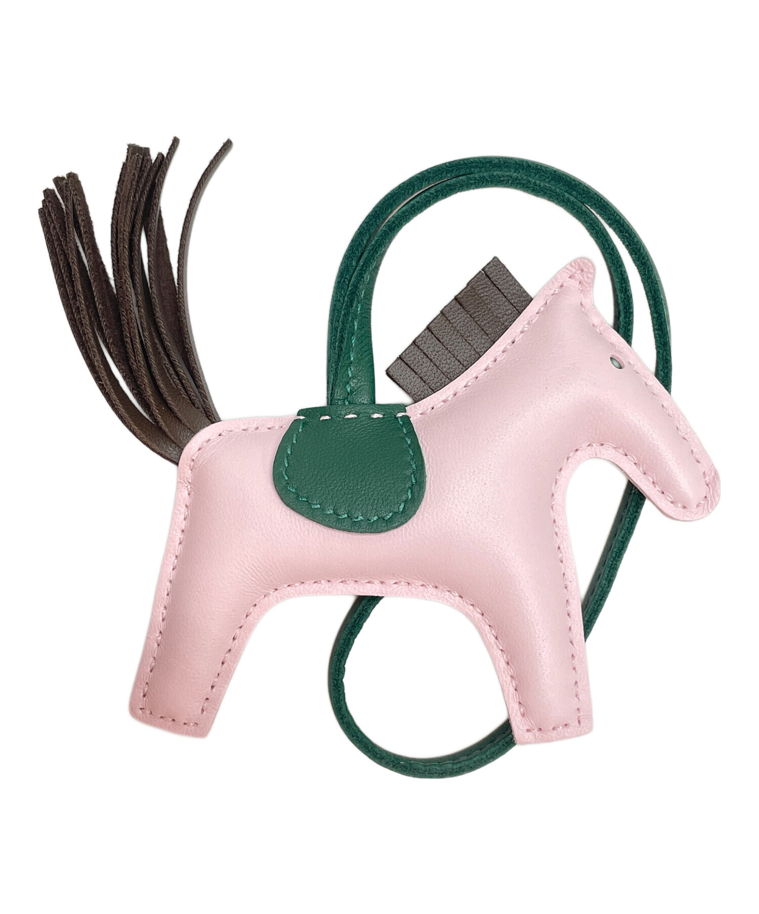 中古・古着通販】HERMES (エルメス) ロデオチャームPM ピンク×ブラウン