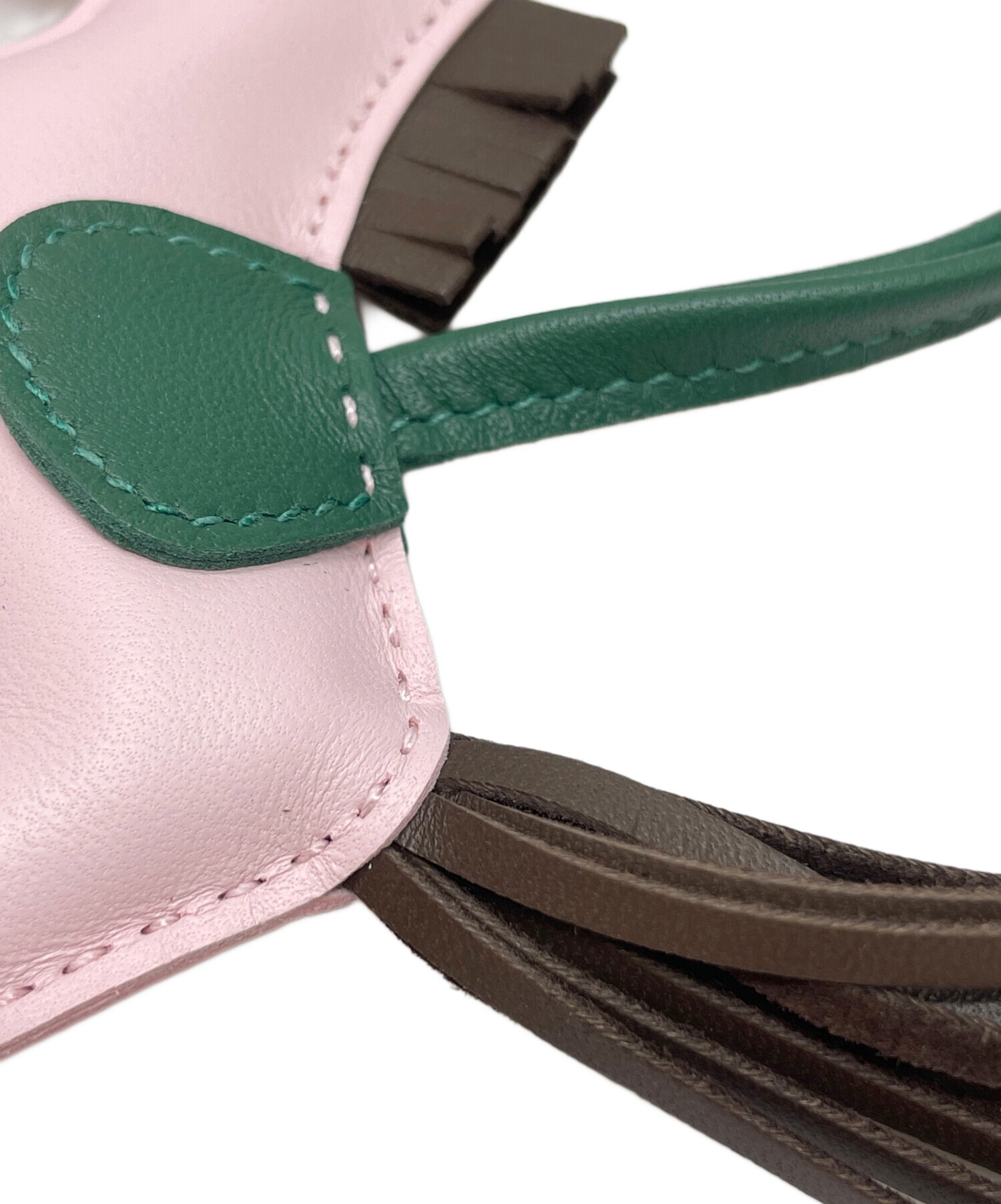 中古・古着通販】HERMES (エルメス) ロデオチャームPM ピンク×ブラウン