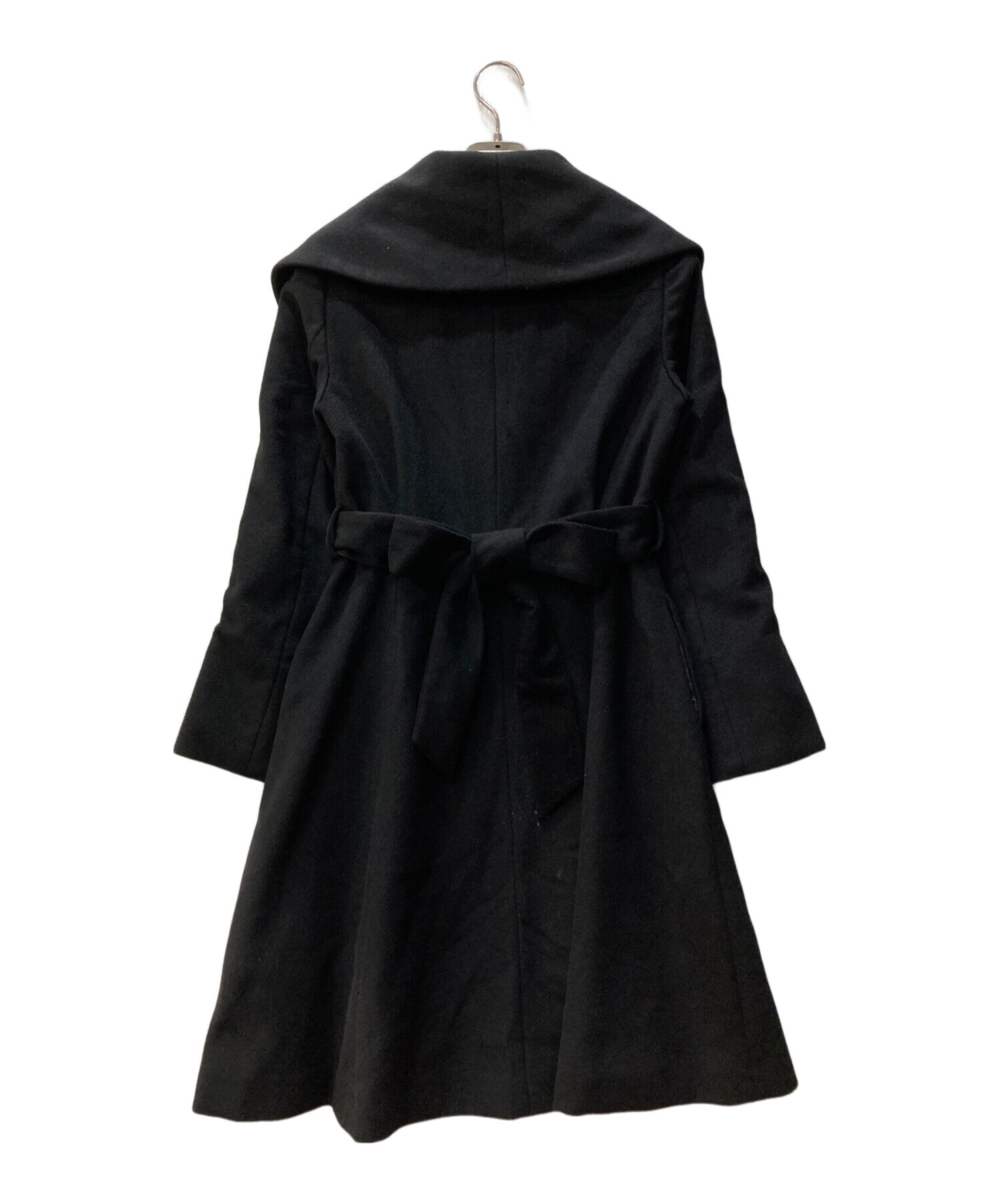 中古・古着通販】INED (イネド) カシミヤ100％コート ブラック サイズ 
