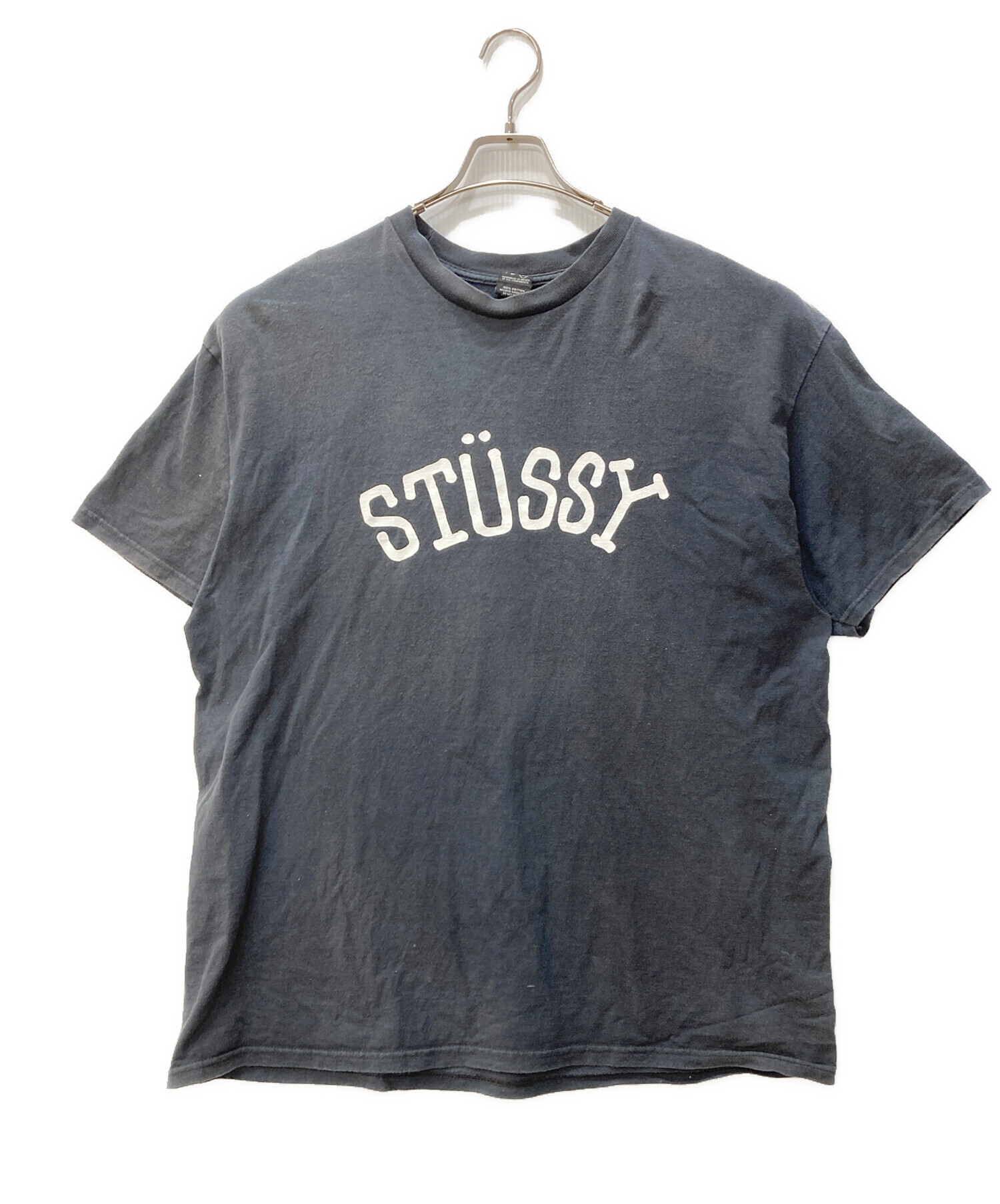 中古・古着通販】stussy (ステューシー) SロゴTシャツ ブラック サイズ 