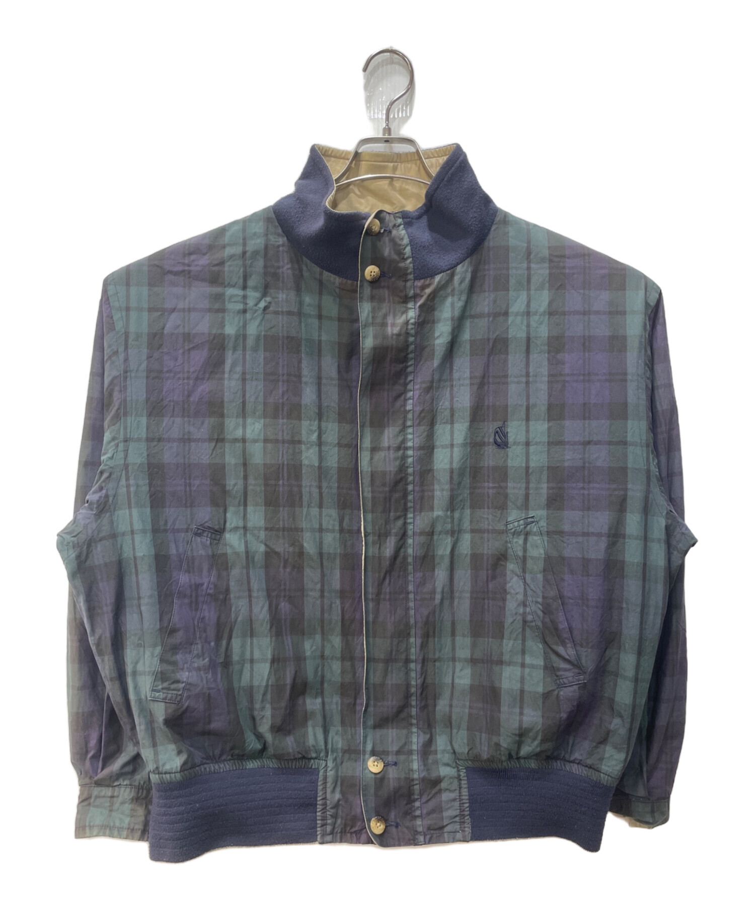 【新品】NAUTICA ノーティカ フェイデッド レザレッド ブルゾン Lサイズ NAUTICA/フェード加工 レザレッド ショート丈 ジップブルゾン