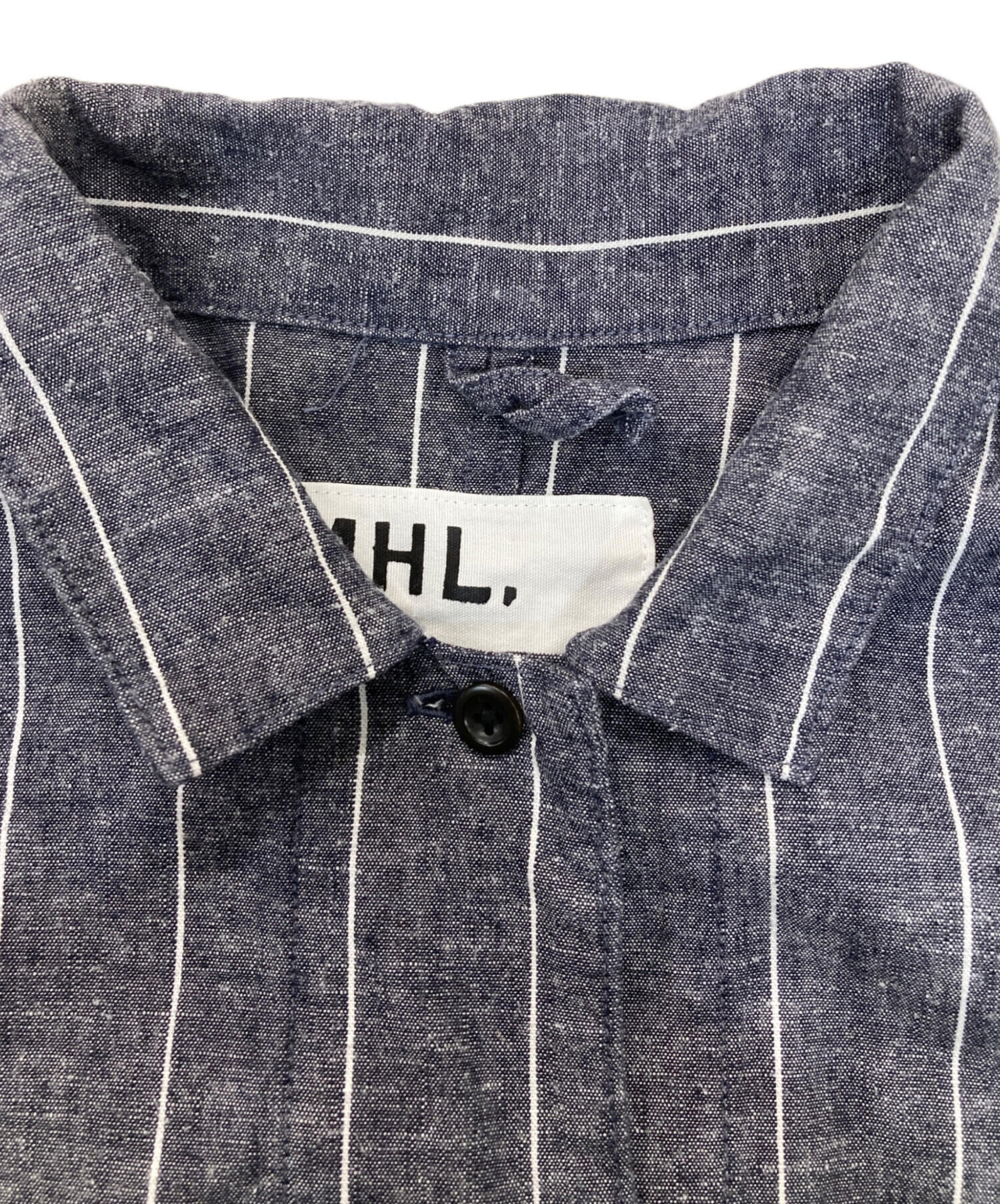中古・古着通販】MHL (エムエイチエル) リネンシャツワンピース 