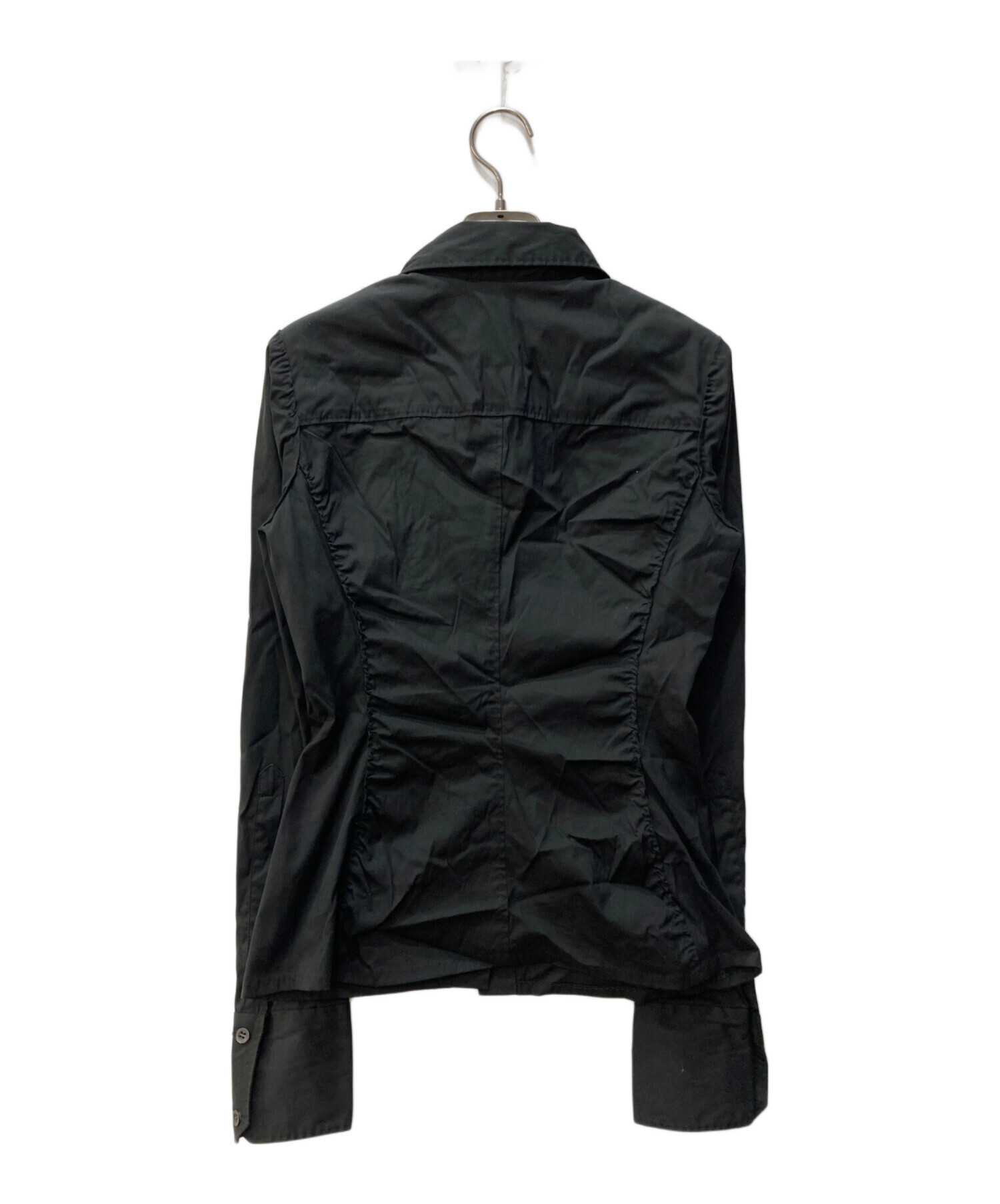 中古・古着通販】GUCCI (グッチ) コットンシャツ ブラック サイズ:40 