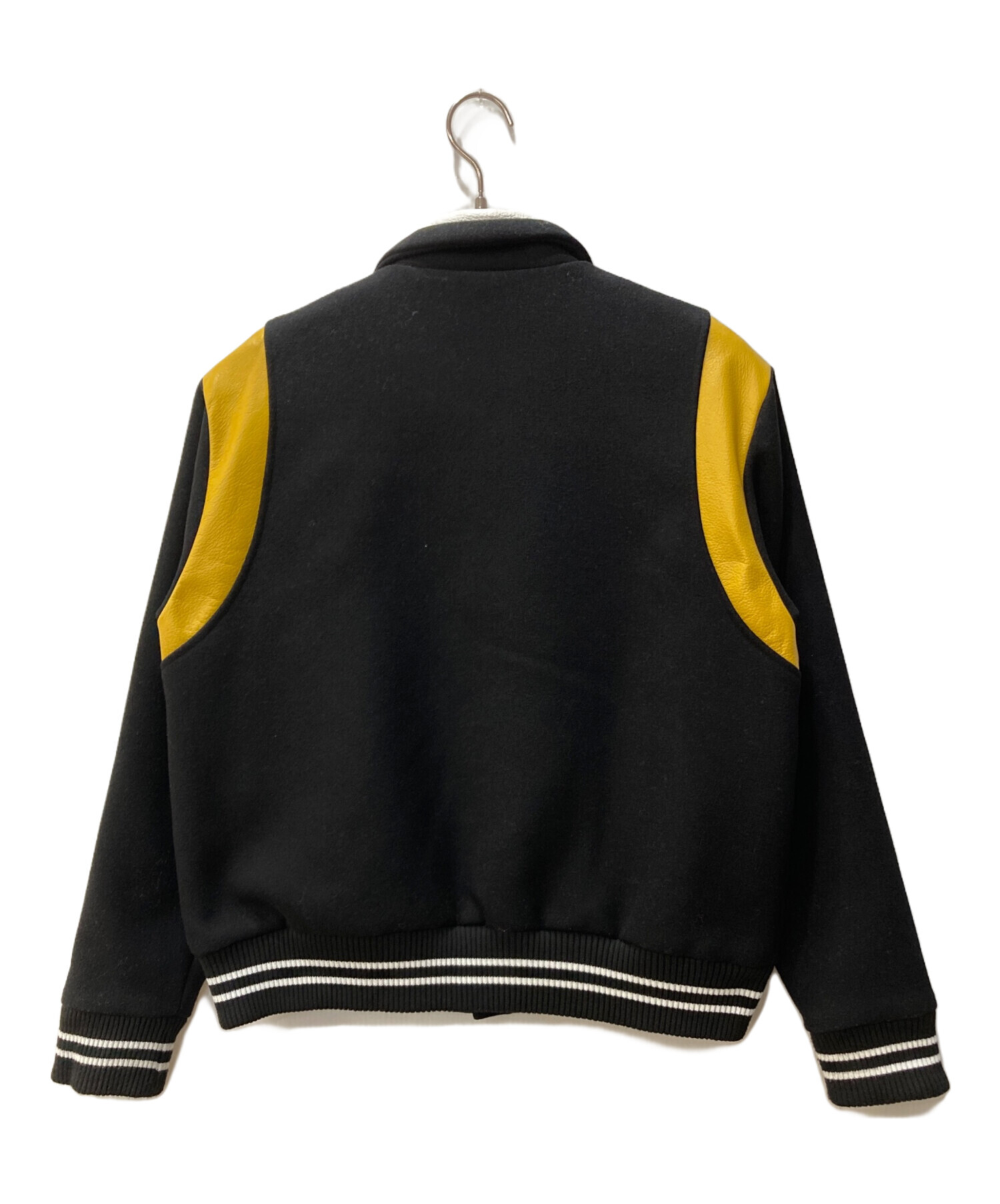 Orchard/P BANANA varsity jacket/スタジャン/--/ウール/GRY/21PN-JK01 Men\u0027s Classic Two Tone Snap Button College Sports Letterman