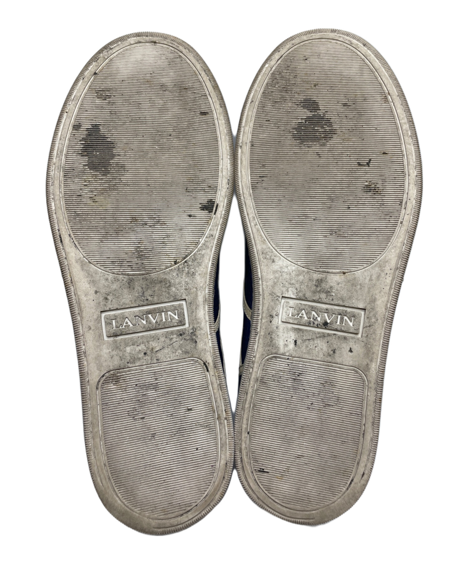 中古・古着通販】LANVIN (ライバン) メタッリックブルーハイカット 