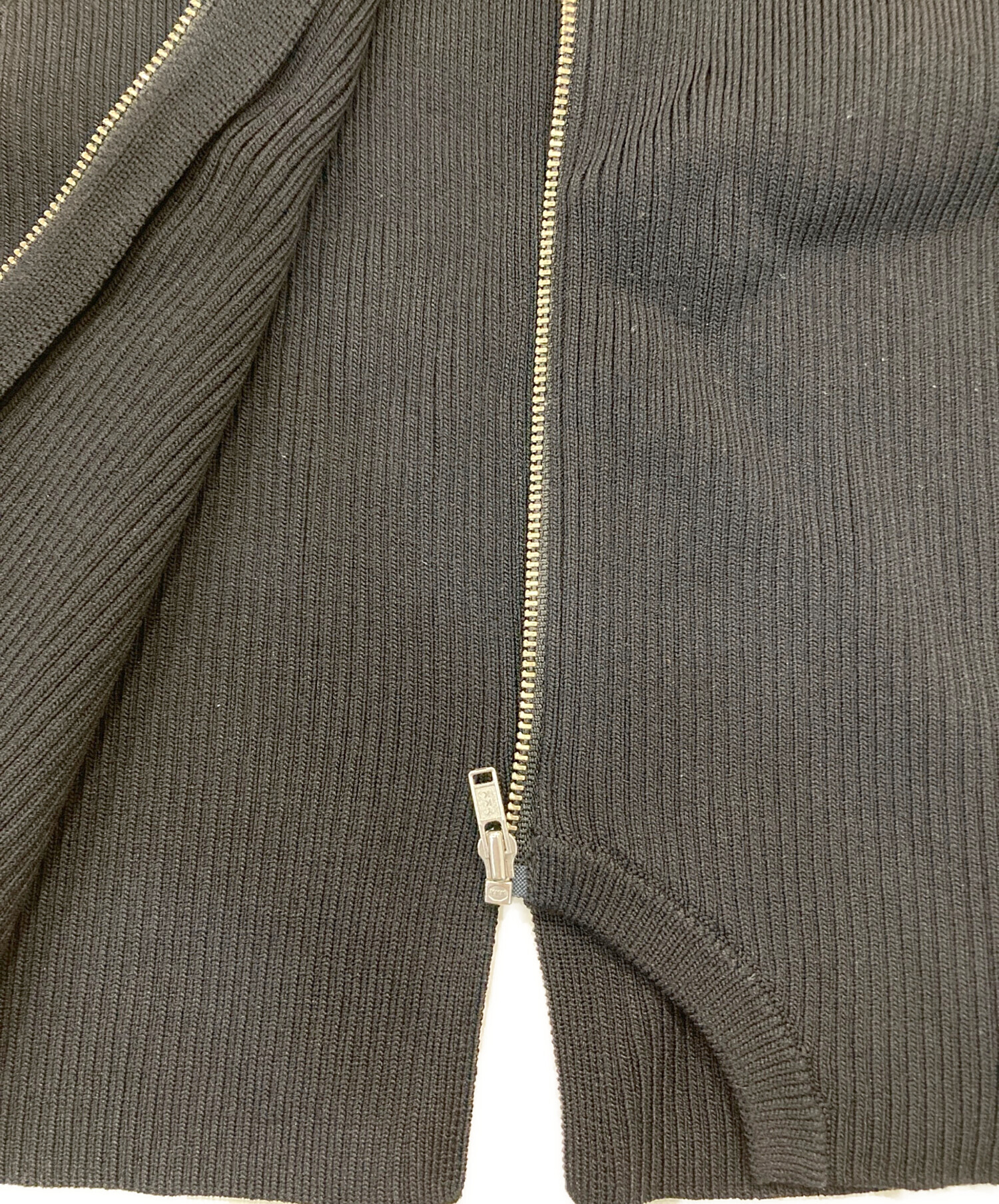 中古・古着通販】MAISON SPECIAL (メゾンスペシャル) ジップリブニット 