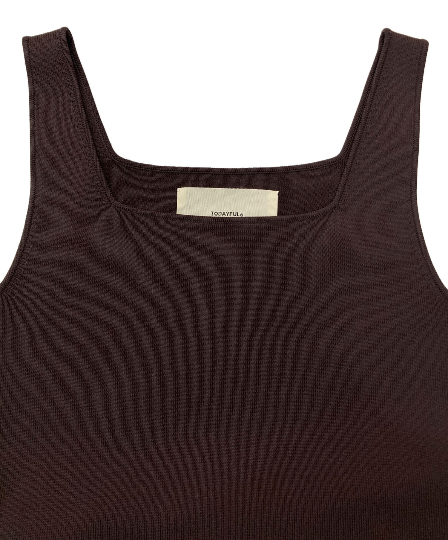 中古・古着通販】TODAYFUL (トゥデイフル) SQUARENECK KNIT DRESS