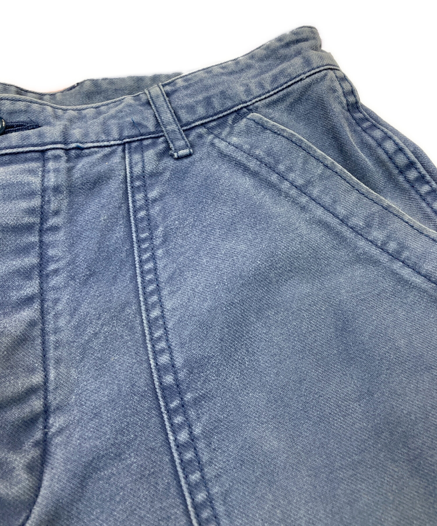 中古・古着通販】DANTON (ダントン) ベイカーパンツ ブルー サイズ:42