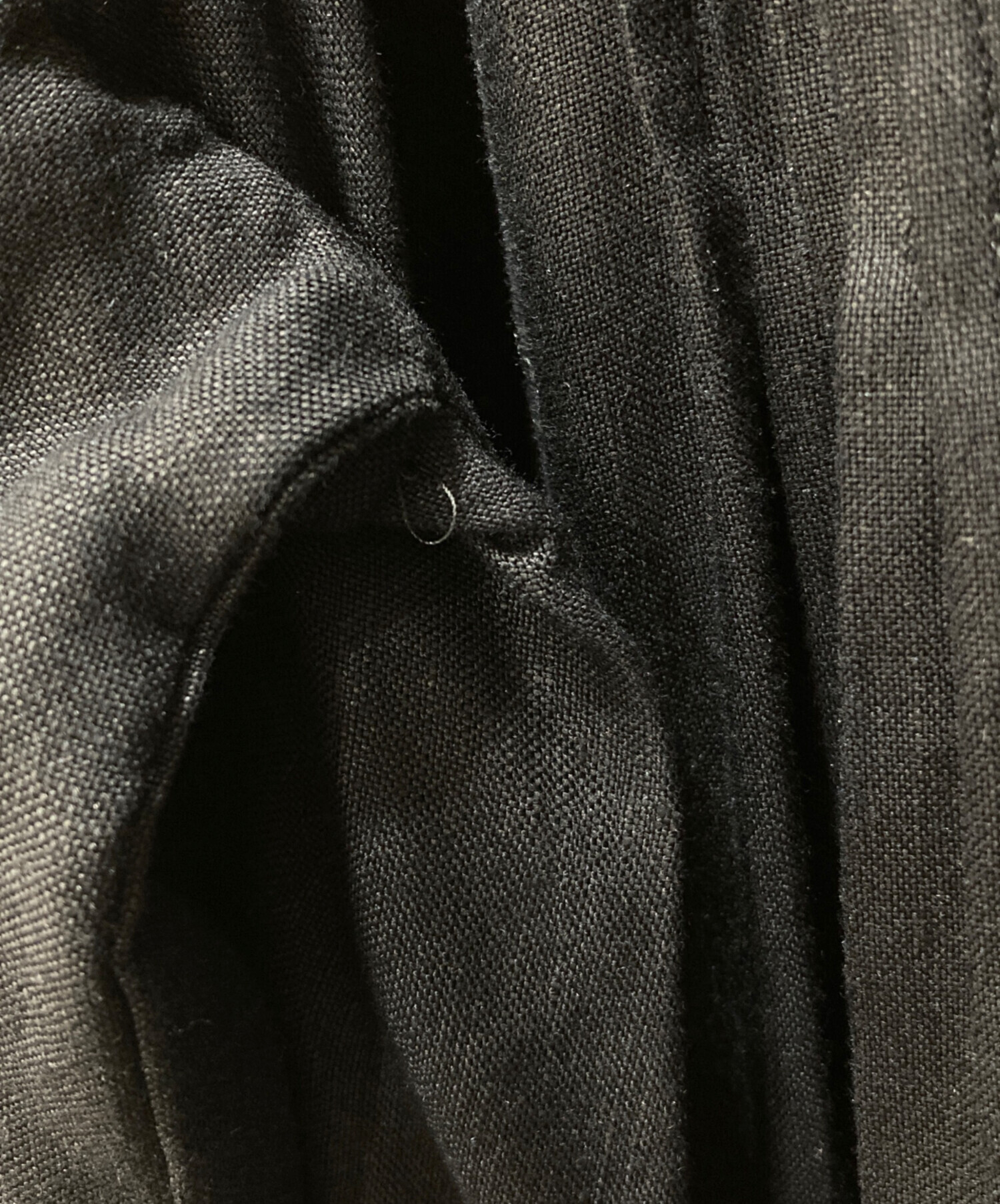 中古・古着通販】onomatopee (オノマトペ) リネンワンピース ブラック