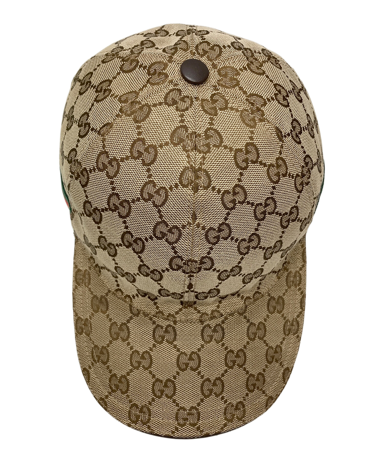 人気モデル GUCCI グッチ GGキャンバス キャップ ベージュ GGキャンバス ベースボールキャップ ・ベージュ＆エボニー