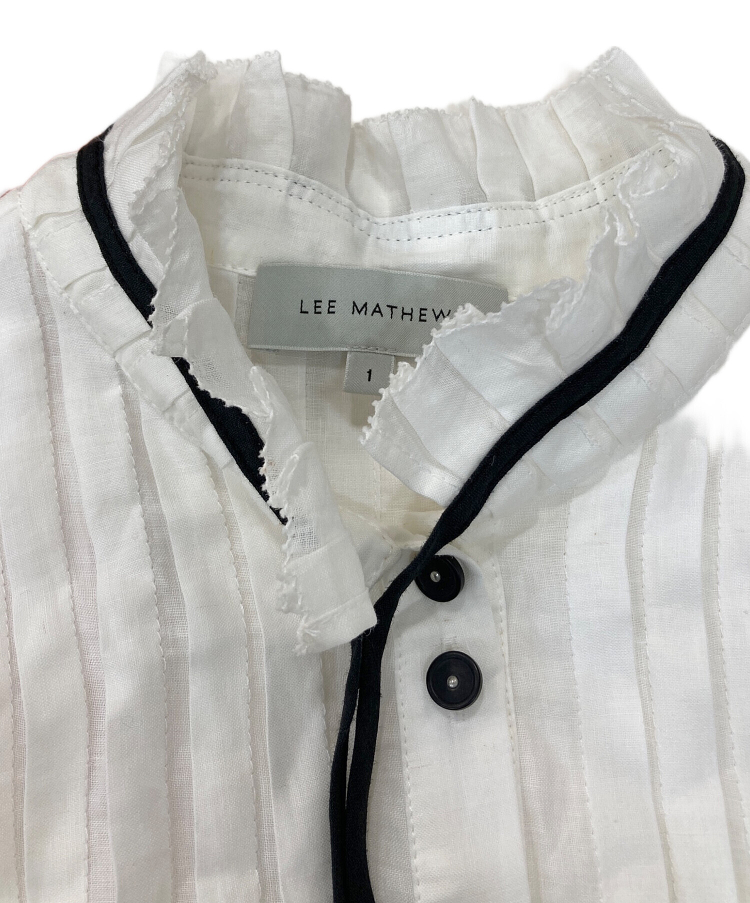 中古・古着通販】LEE MATHEWS (リー マシュー) リネンシャツ ホワイト 