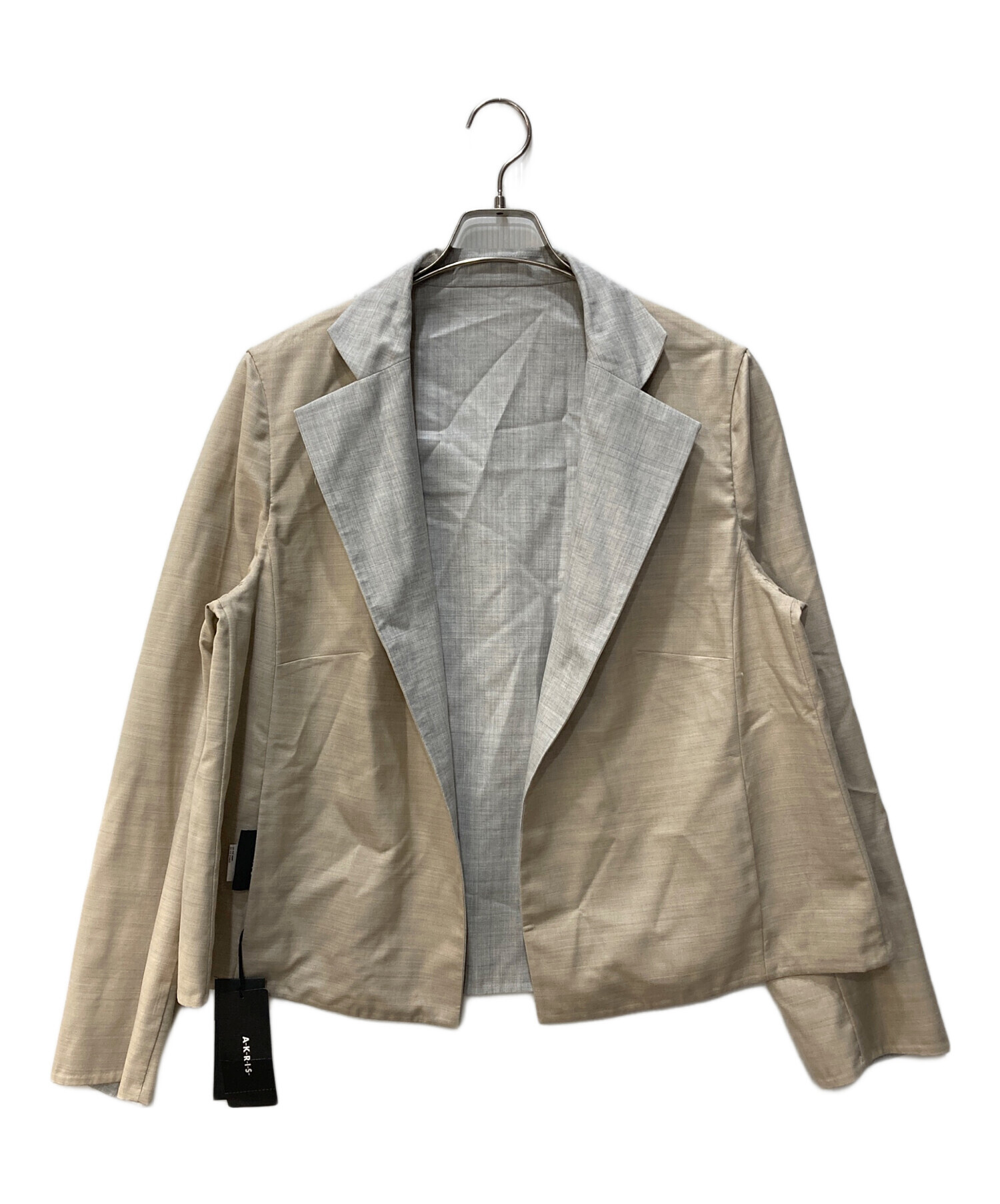 中古・古着通販】AKRIS (アクリス) シルクブレンドリバーシブルウール 