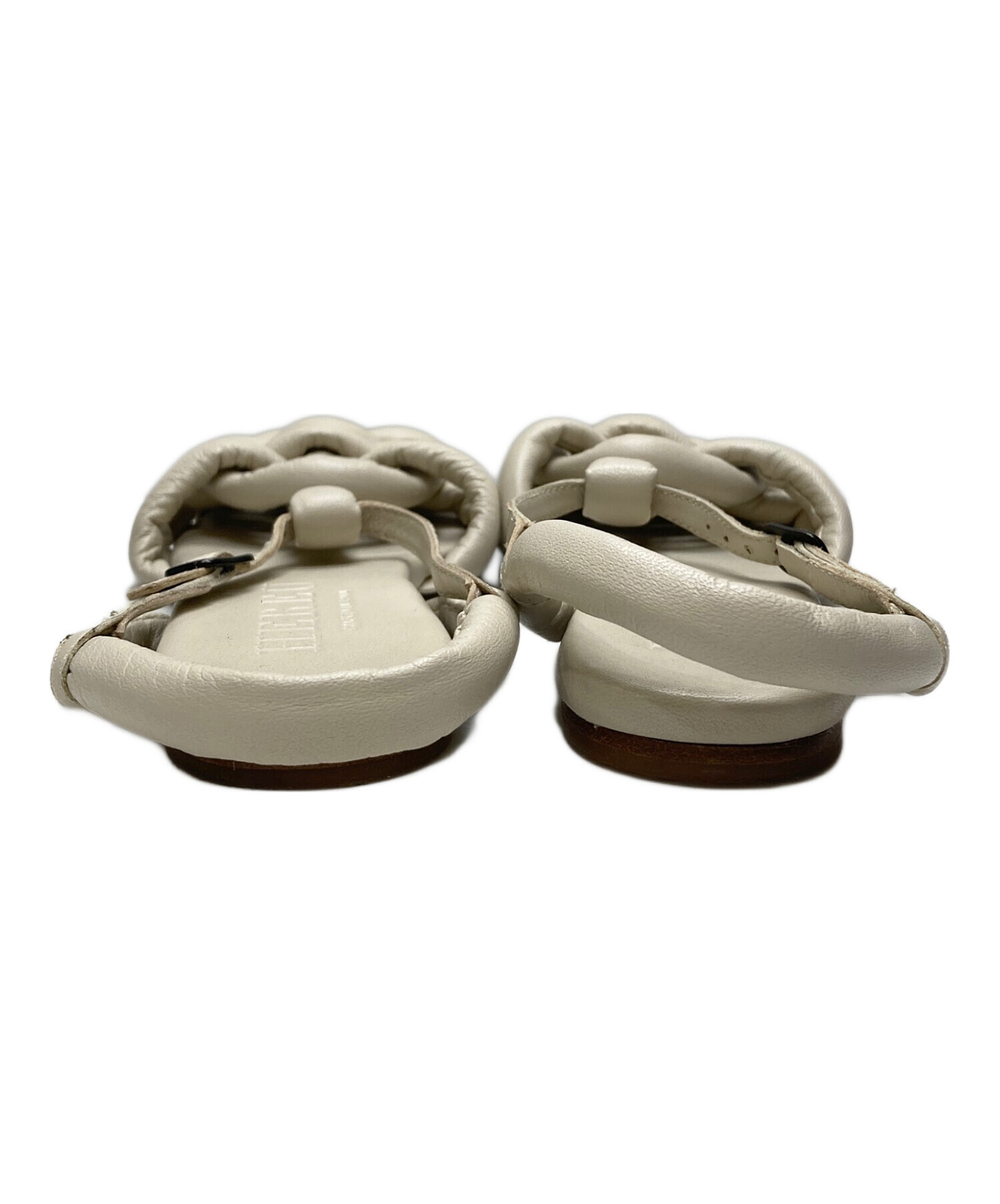 HEREU サンダル　新品未使用 37 中古・古着通販】HEREU (ヘリュー) レザーサンダル ベージュ サイズ:37