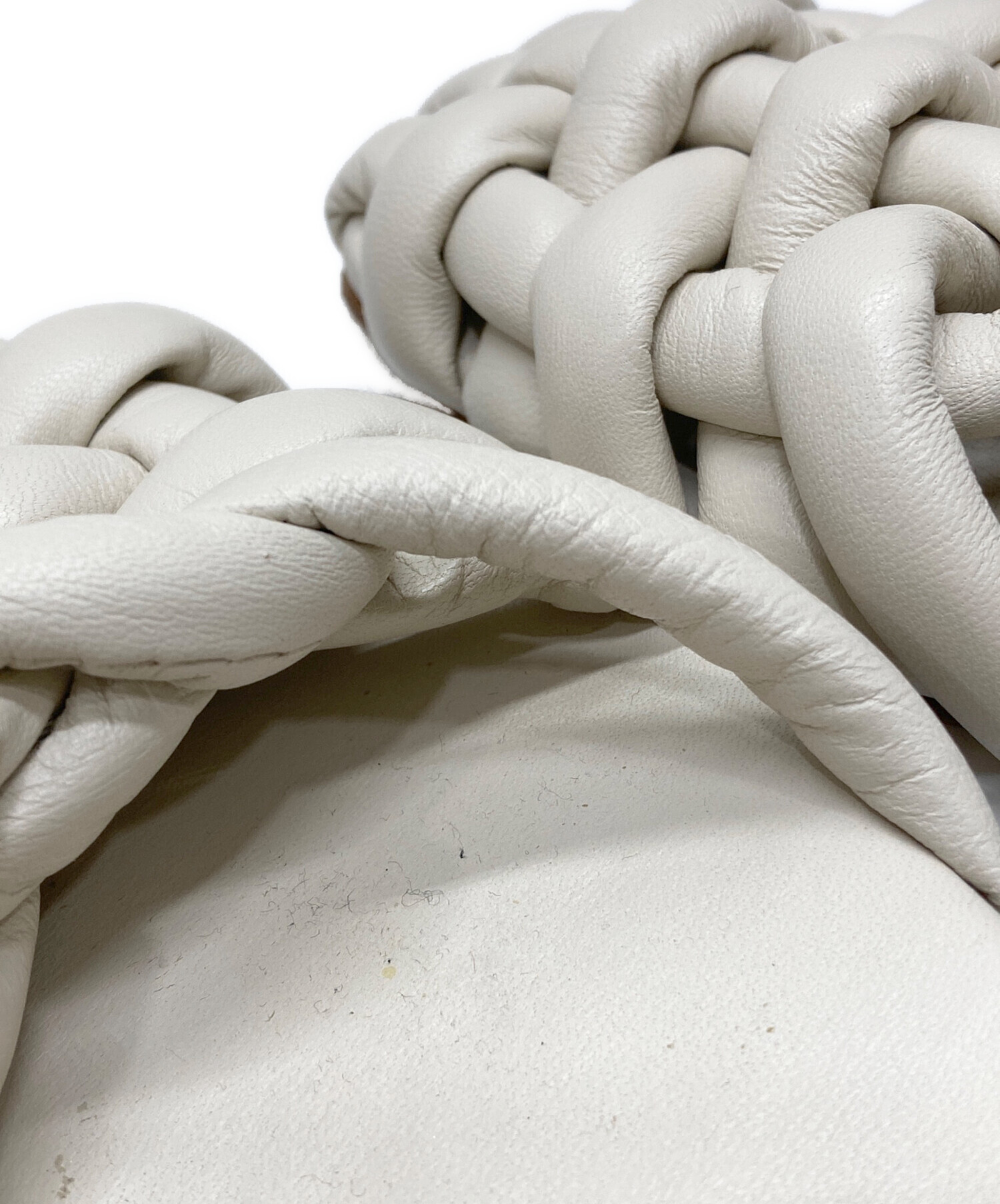 中古・古着通販】HEREU (ヘリュー) レザーサンダル ベージュ サイズ:37