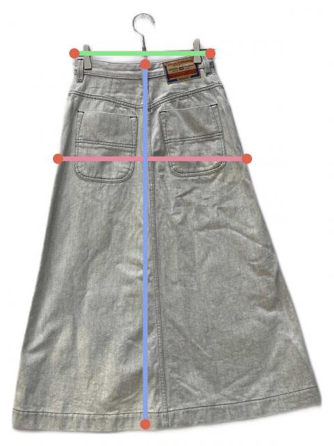 未使用　タグ付き　DIESEL グレー タイトスカート　サイズ27 イタリア製 3068001107361321_drawn.jpeg
