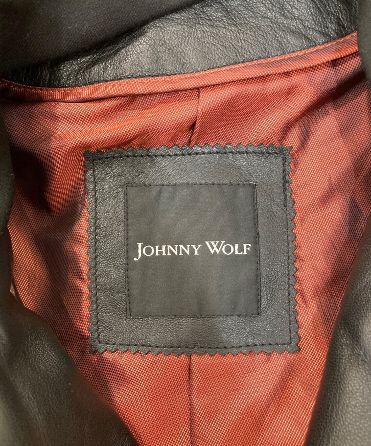 中古・古着通販】JOHNNY WOLF (ジョニーウルフ) ラムレザーフード