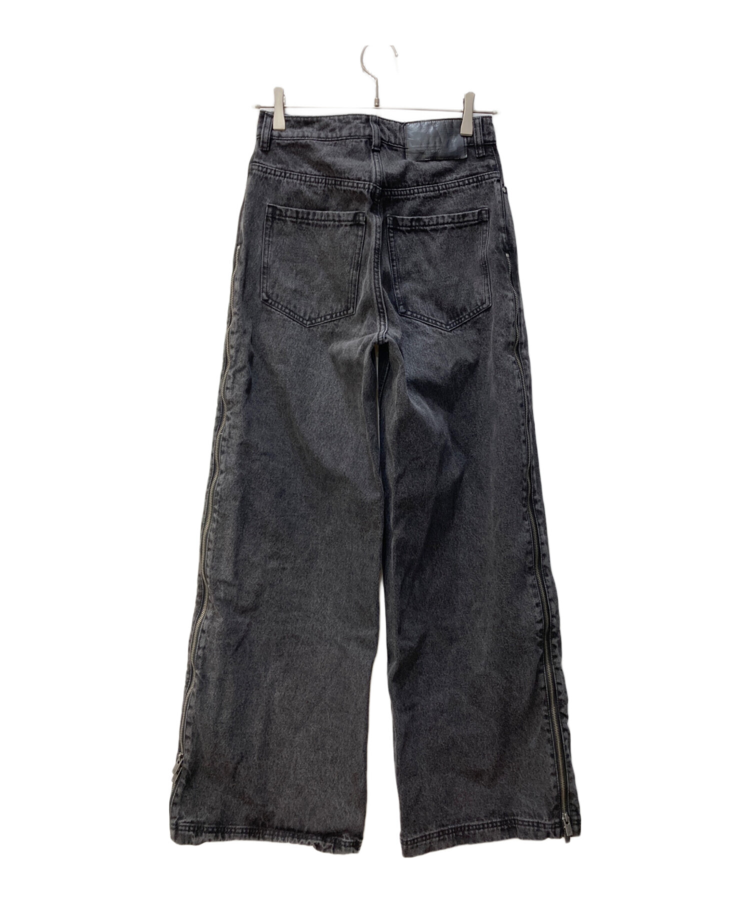 8adidas ジップ ウォッシュド デニム パンツ 26 中古・古着通販】adidas (アディダス) ジップ ウォッシュド デニム