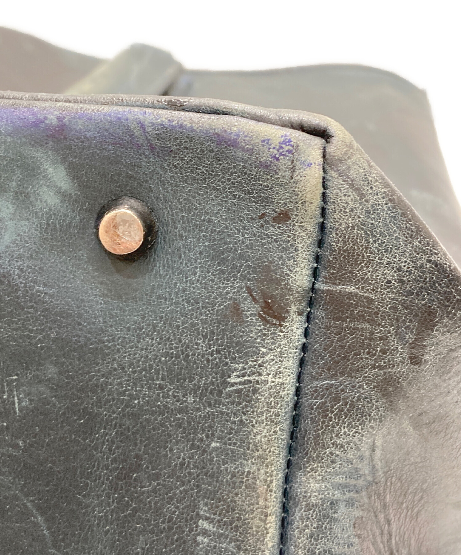 中古・古着通販】grungeall (グランジオール) レザートートバッグ 