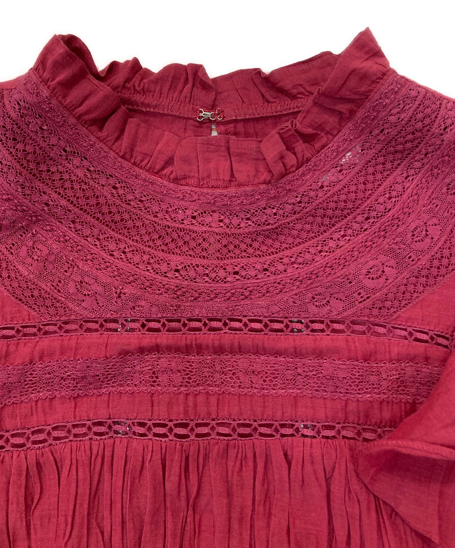 MARANT ETOILE マランエトワール カジュアルシャツ XS 赤 【古着】【中古】【送料無料】 Isabel Marant - ISABEL MARANT ETOILE(イザベルマランエトワール