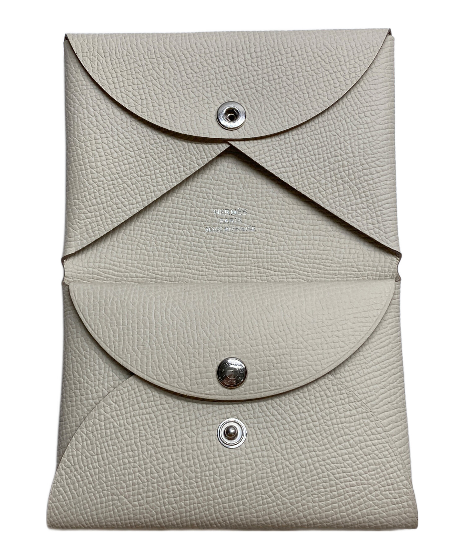 中古・古着通販】HERMES (エルメス) カルヴィ デュオ アイボリー 