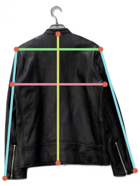 ［未使用品］beams heart ラムレザーシングルライダース　Sサイズ 中古・古着通販】BEAMS HEART (ビームスハート) ラムレザーシングル
