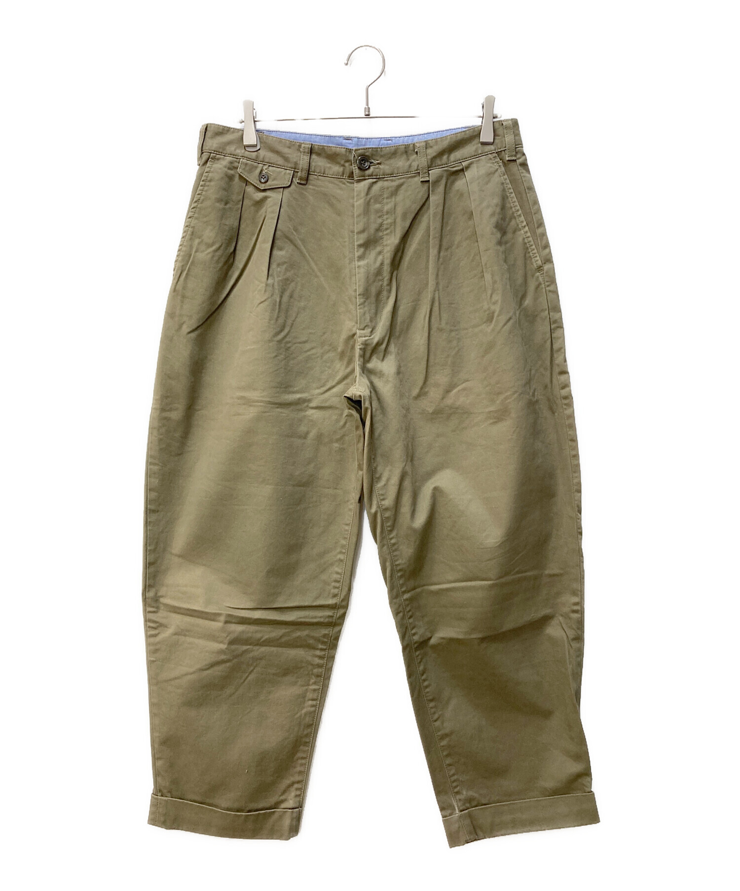 中古・古着通販】BEAMS+ (ビームスプラス) 2 Pleats Tapered Twill