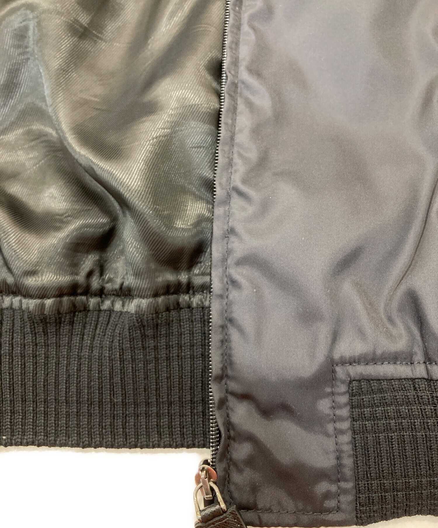 中古・古着通販】PRADA (プラダ) ナイロンボンバージャケット ブラック