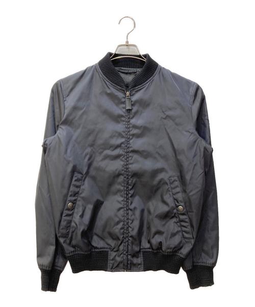 中古・古着通販】PRADA (プラダ) ナイロンボンバージャケット ブラック