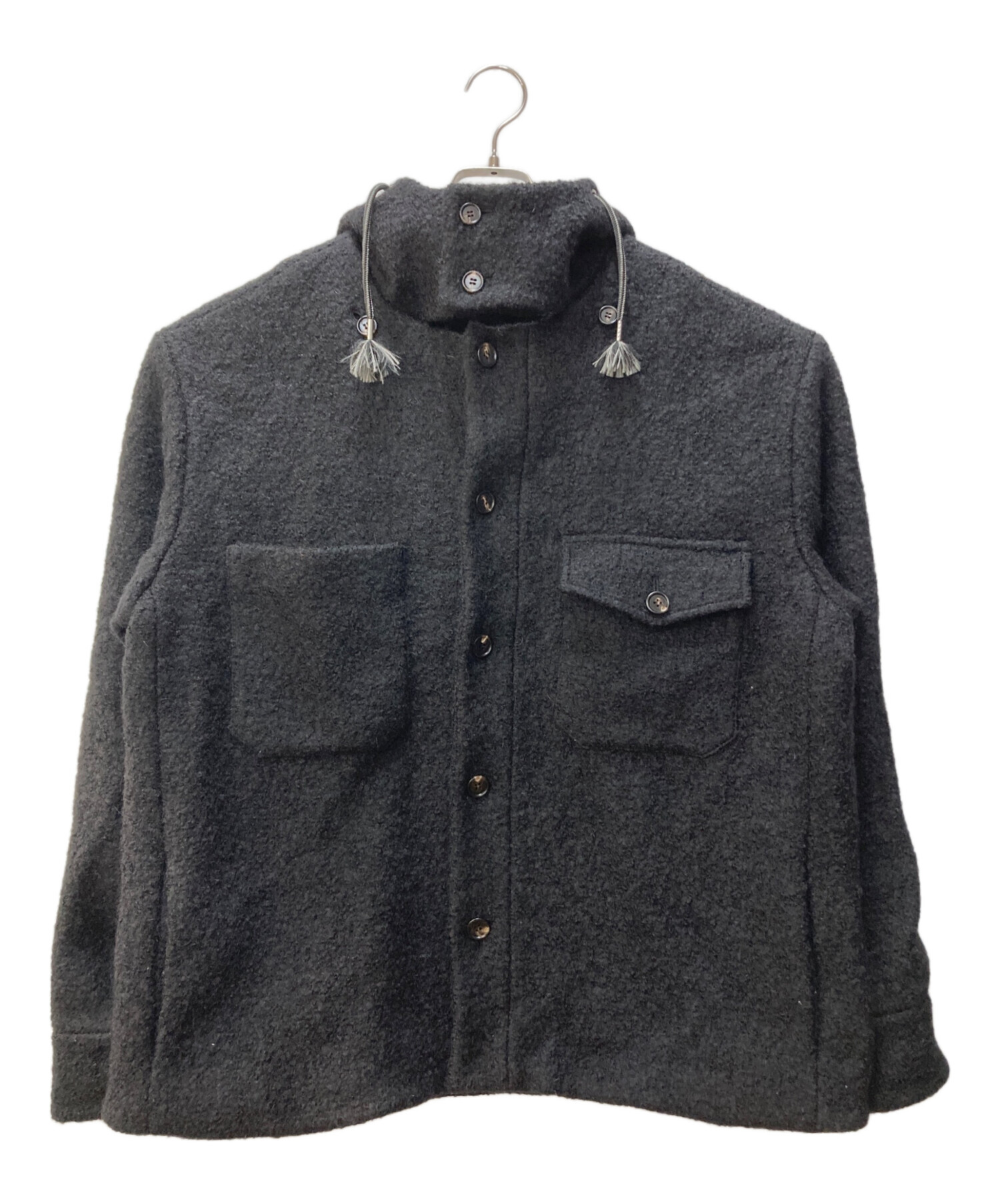 MARNI ジャケット　サイズ48 中古・古着通販】MARNI (マルニ) フーデッドジャケット ブラック