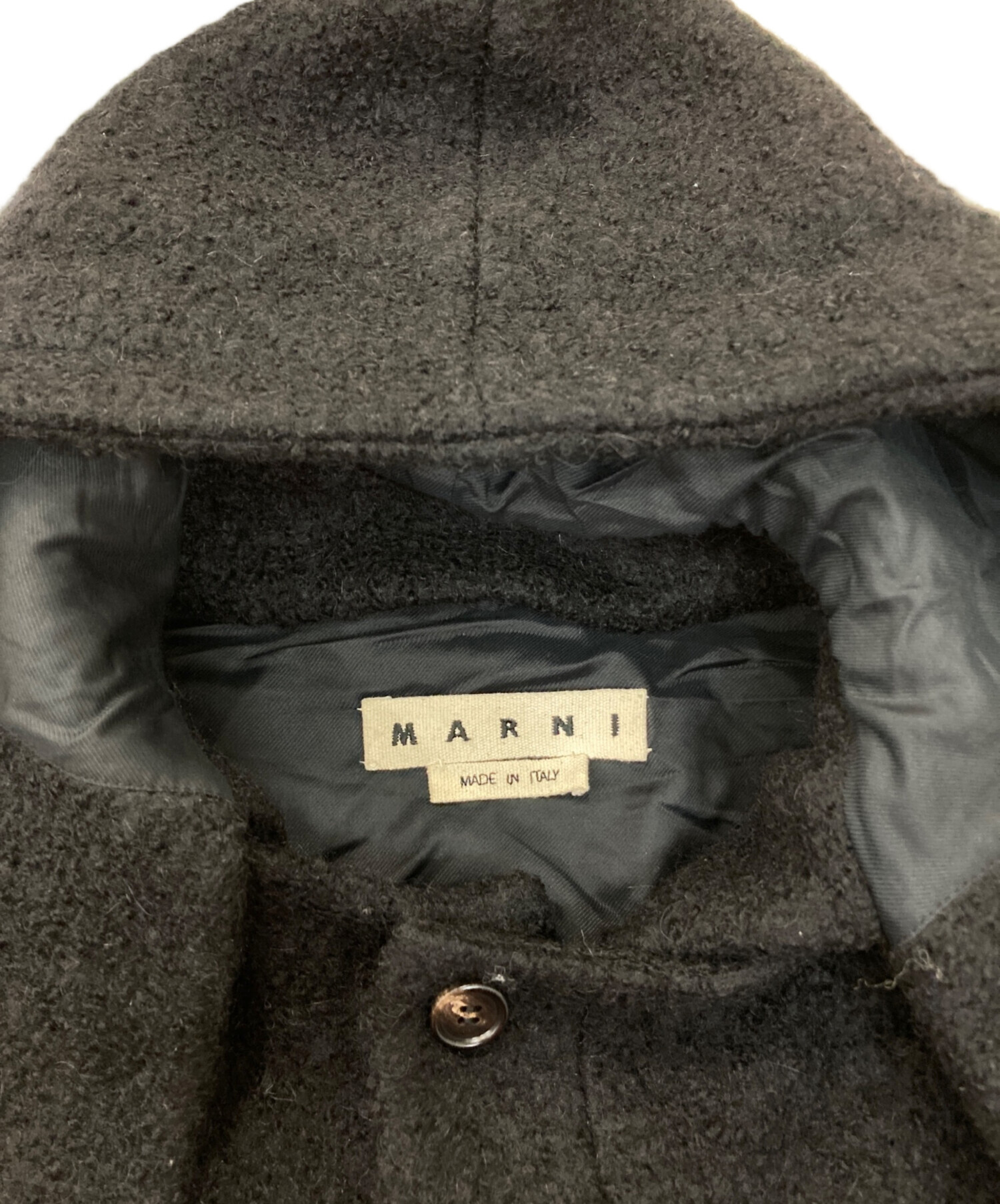 中古・古着通販】MARNI (マルニ) フーデッドジャケット ブラック
