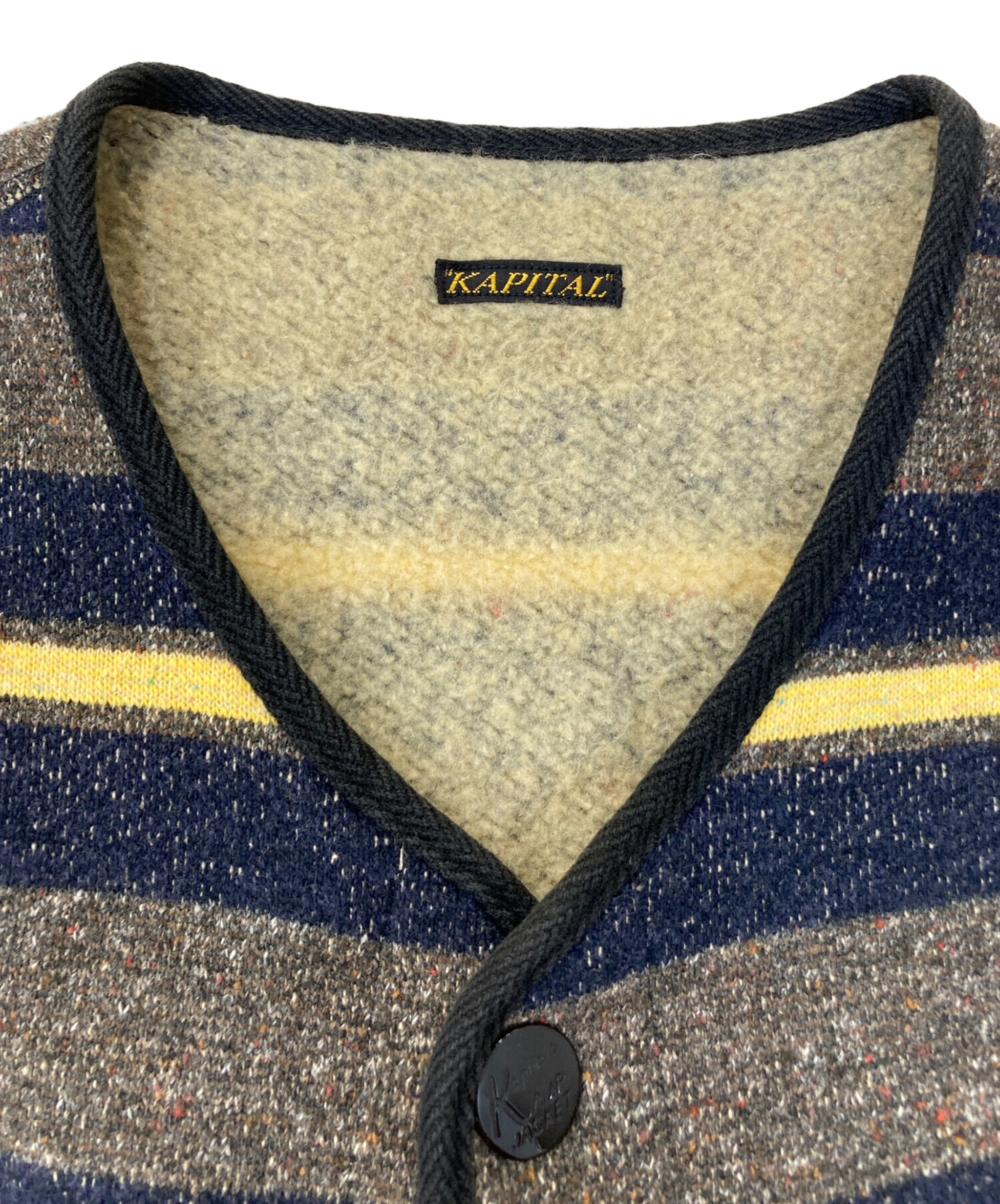 中古・古着通販】KAPITAL (キャピタル) フリースベスト グレー サイズ 