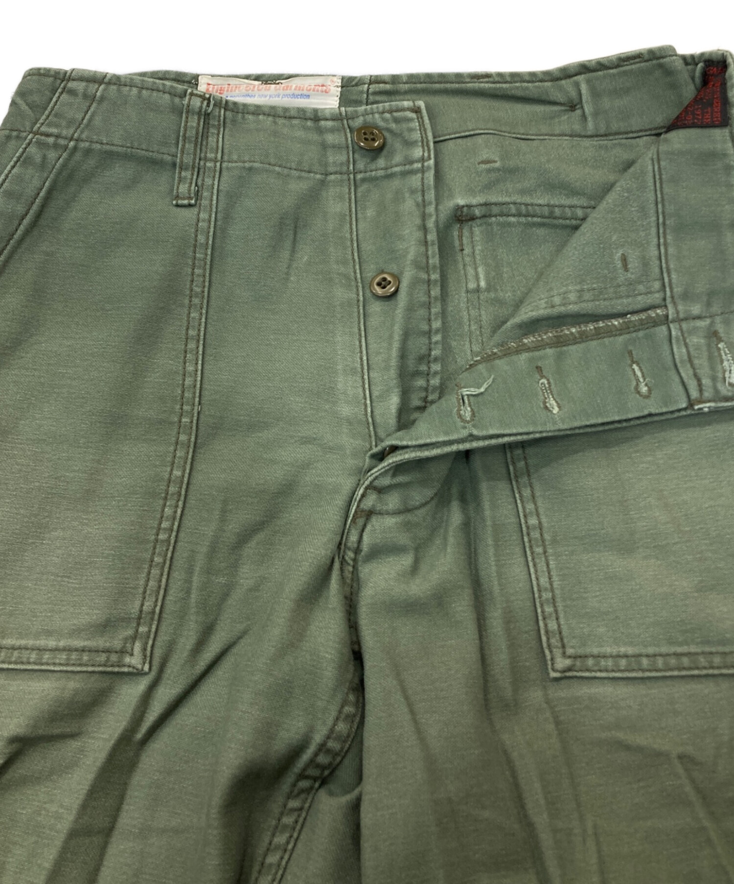Engineered Garments / ベイカーパンツ/ボトム/M/コットン/カーキ/ 中古・古着通販】Engineered Garments (エンジニアドガーメンツ